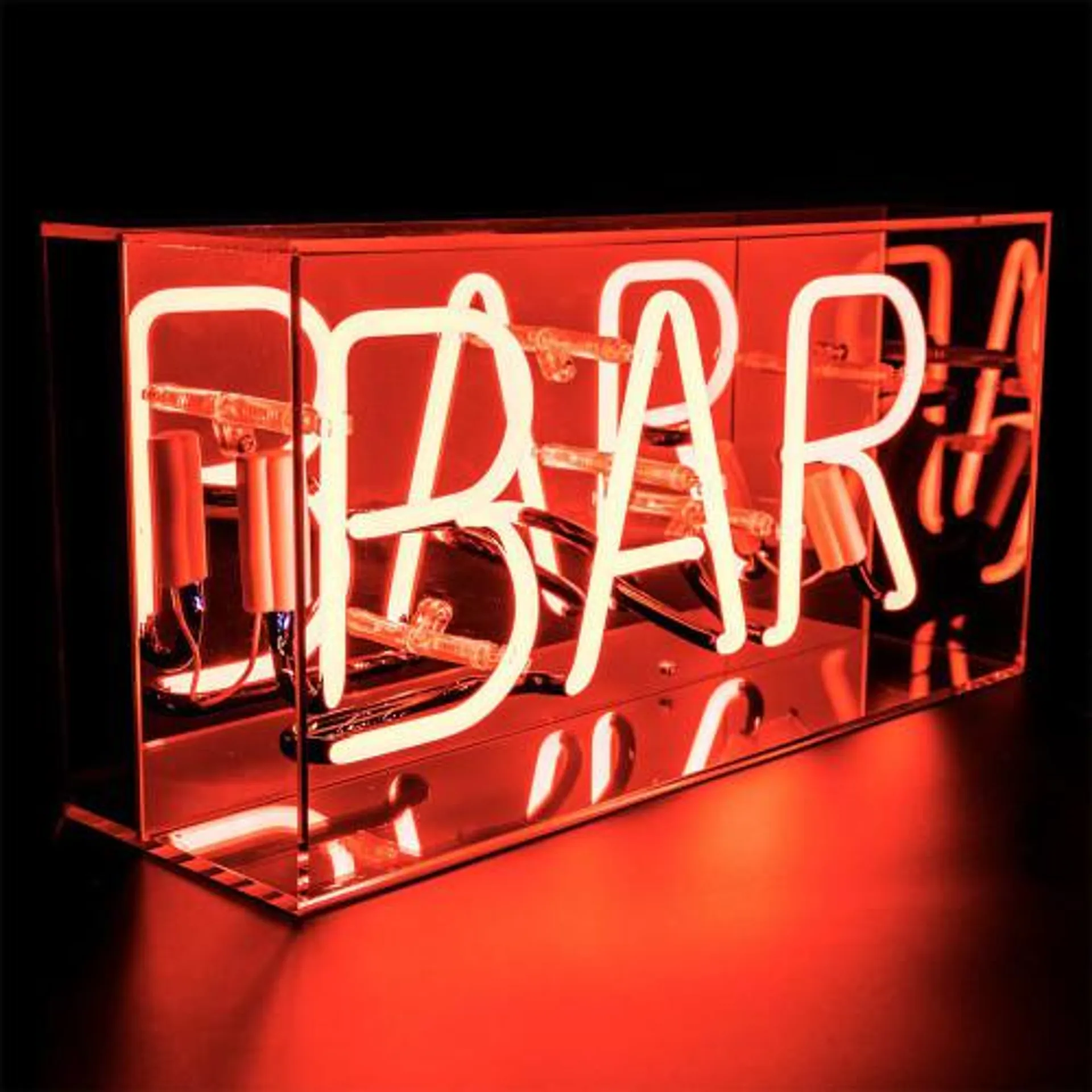 Neon Bar Sign in an Acrylic Box