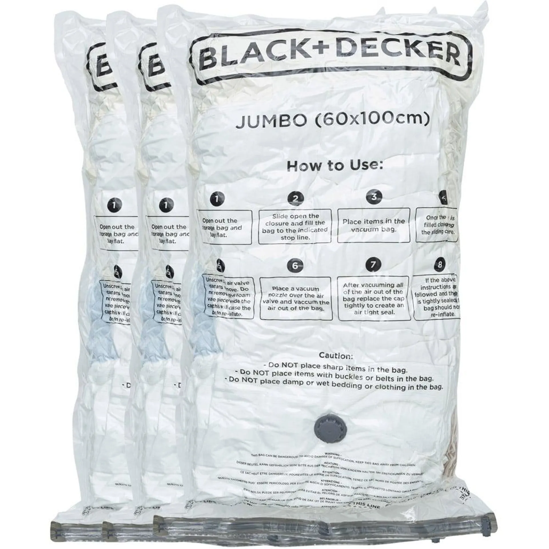 BLACK+DECKER Extra Large Vacuum Storage Bag 3 Pack