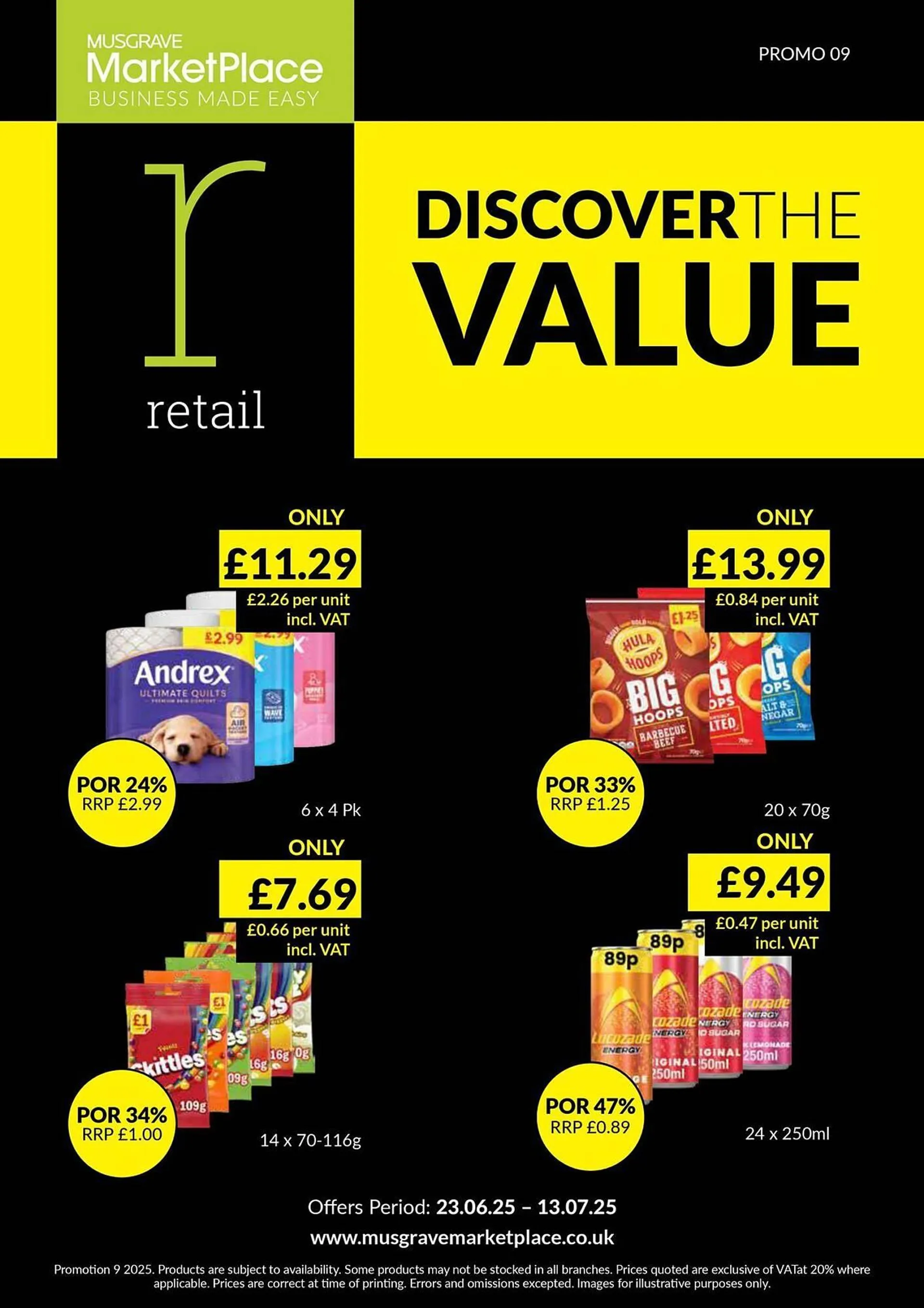 Musgrave MarketPlace leaflet from 23 June to 13 July 2025 - Catalogue Page 1
