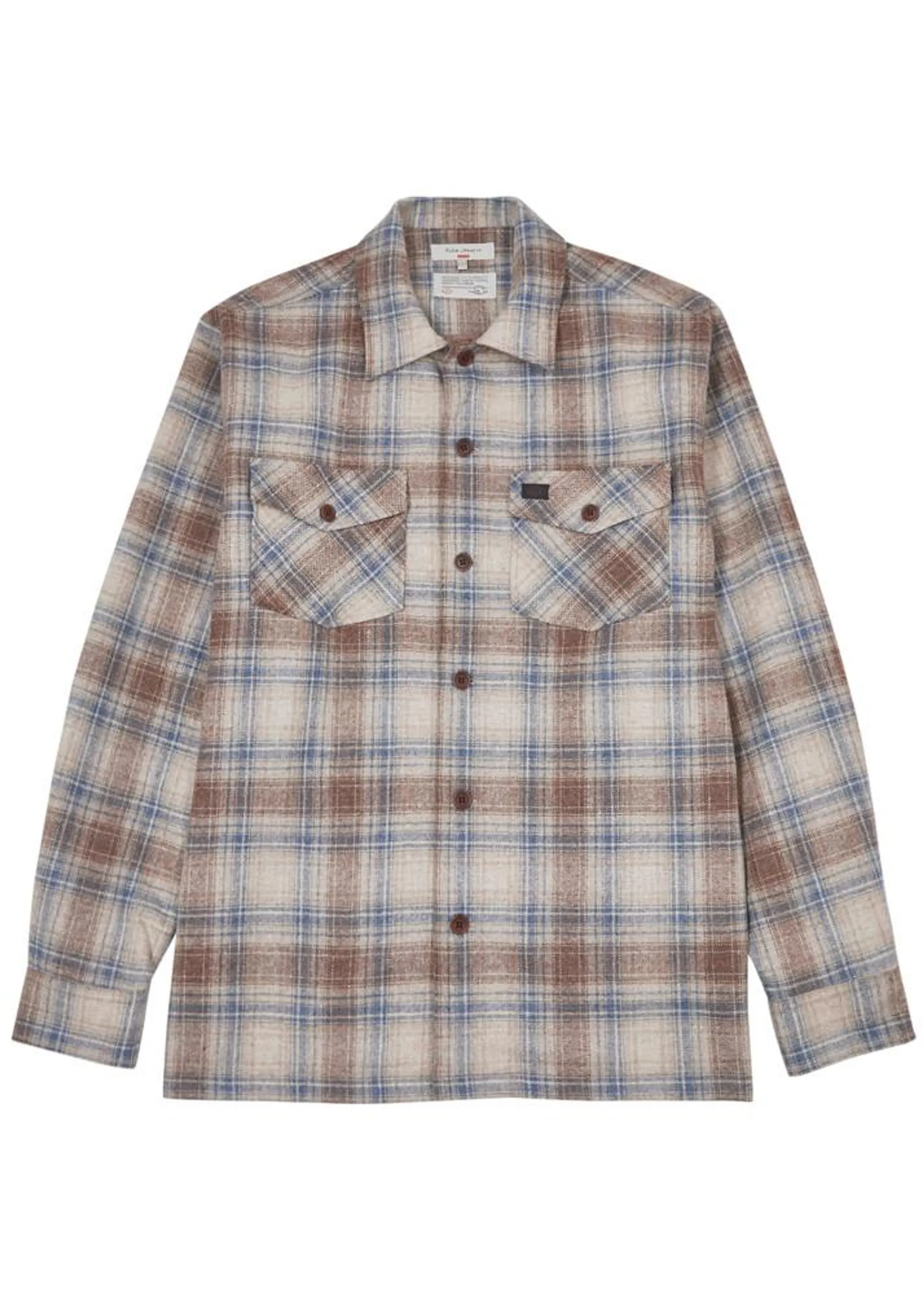 Vincent checked wool-blend overshirt