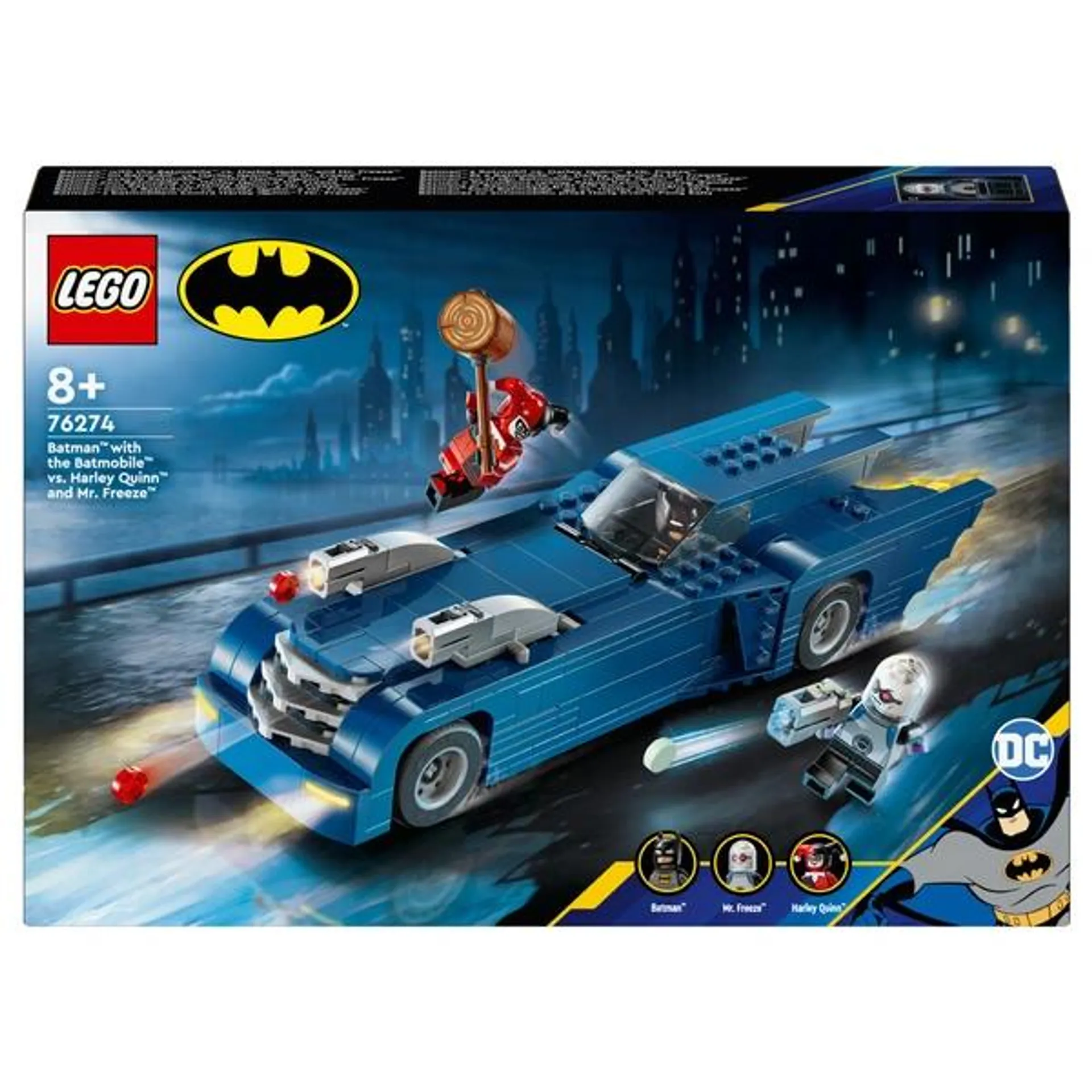 LEGO DC 76274 Batman with the Batmobile vs. Harley Quinn & Mr. Freeze Set