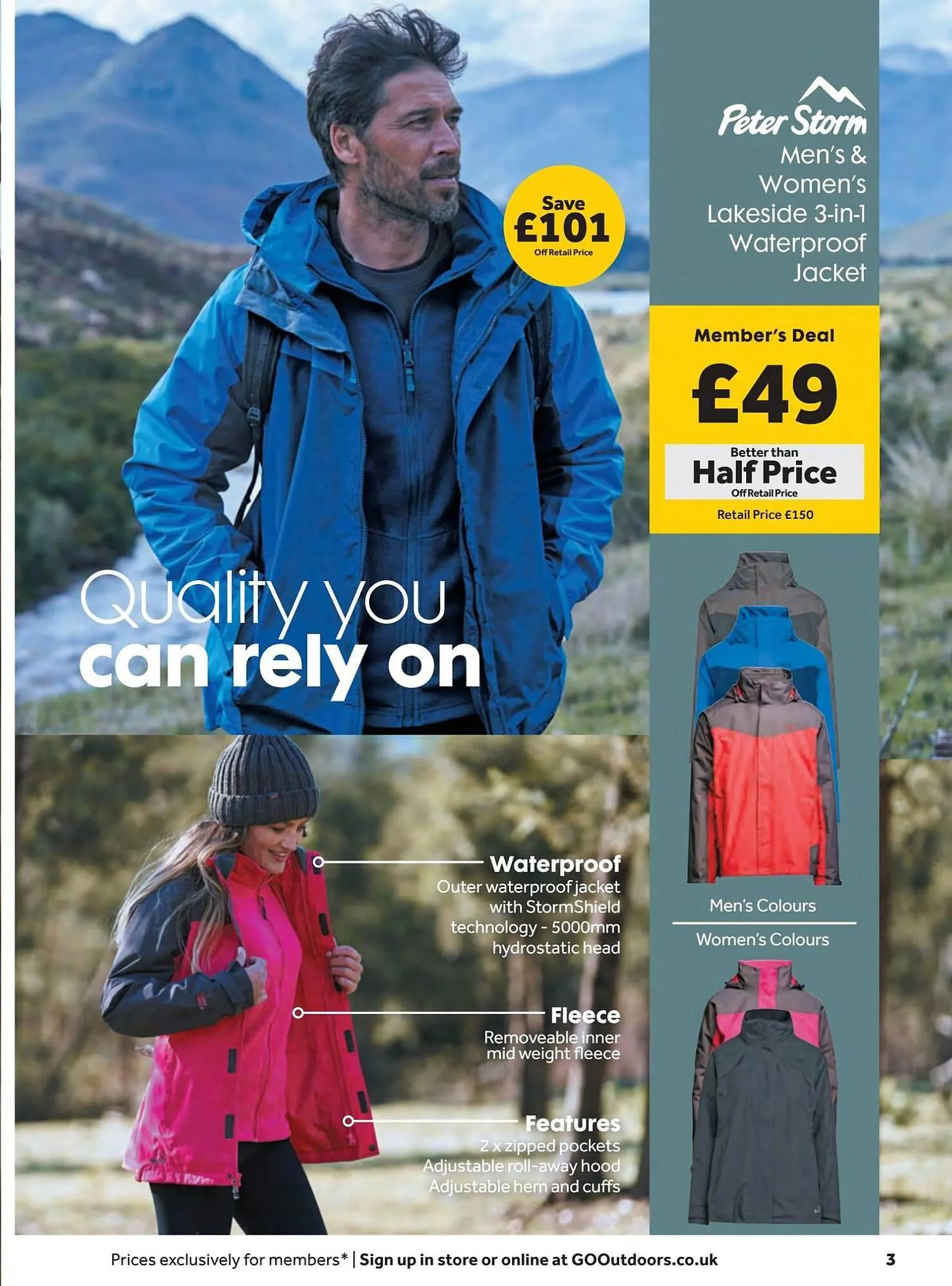 GO Outdoors leaflet from 20 February to 18 March 2024 - Catalogue Page 3