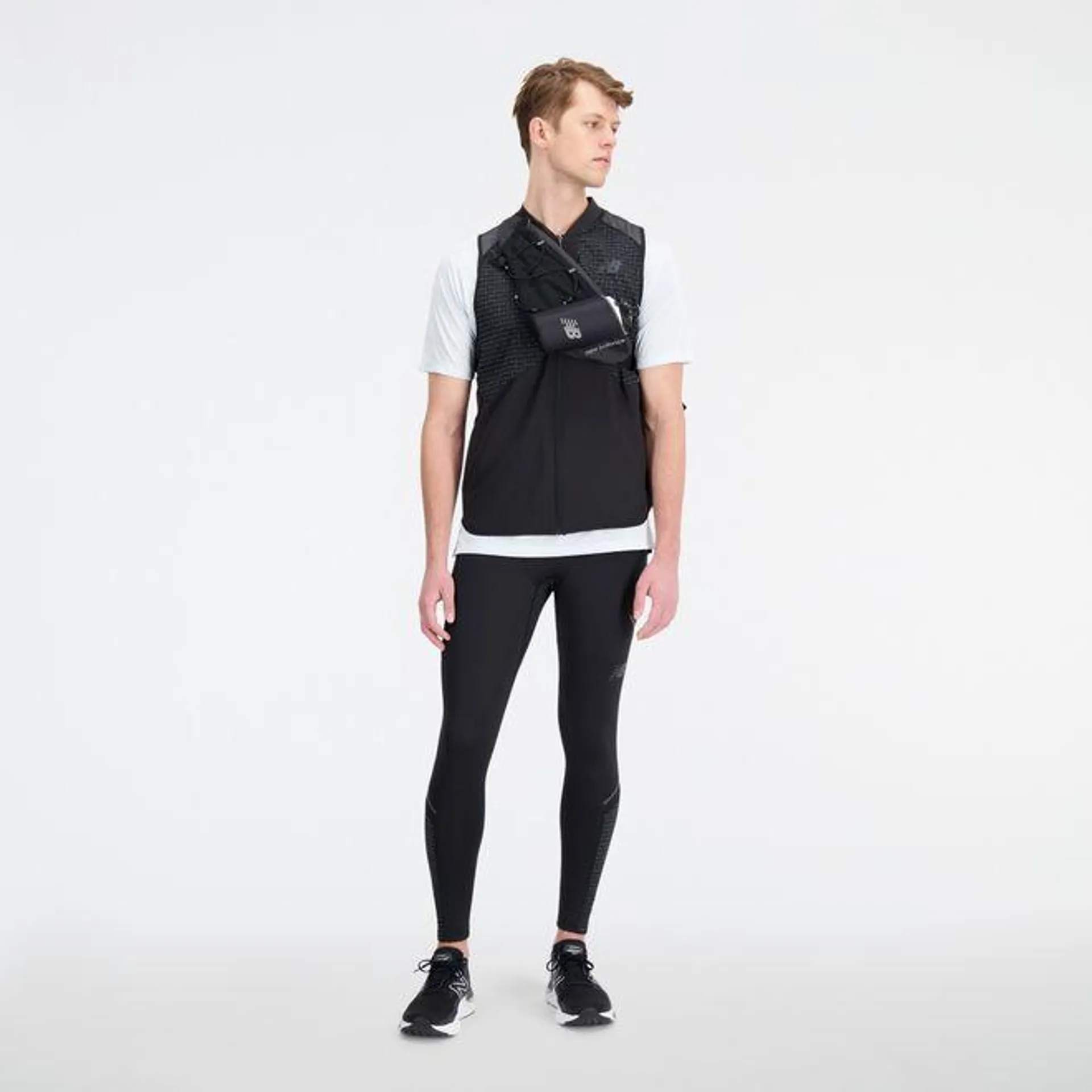 New Balance Impact Run Luminous Packable Vest in Black