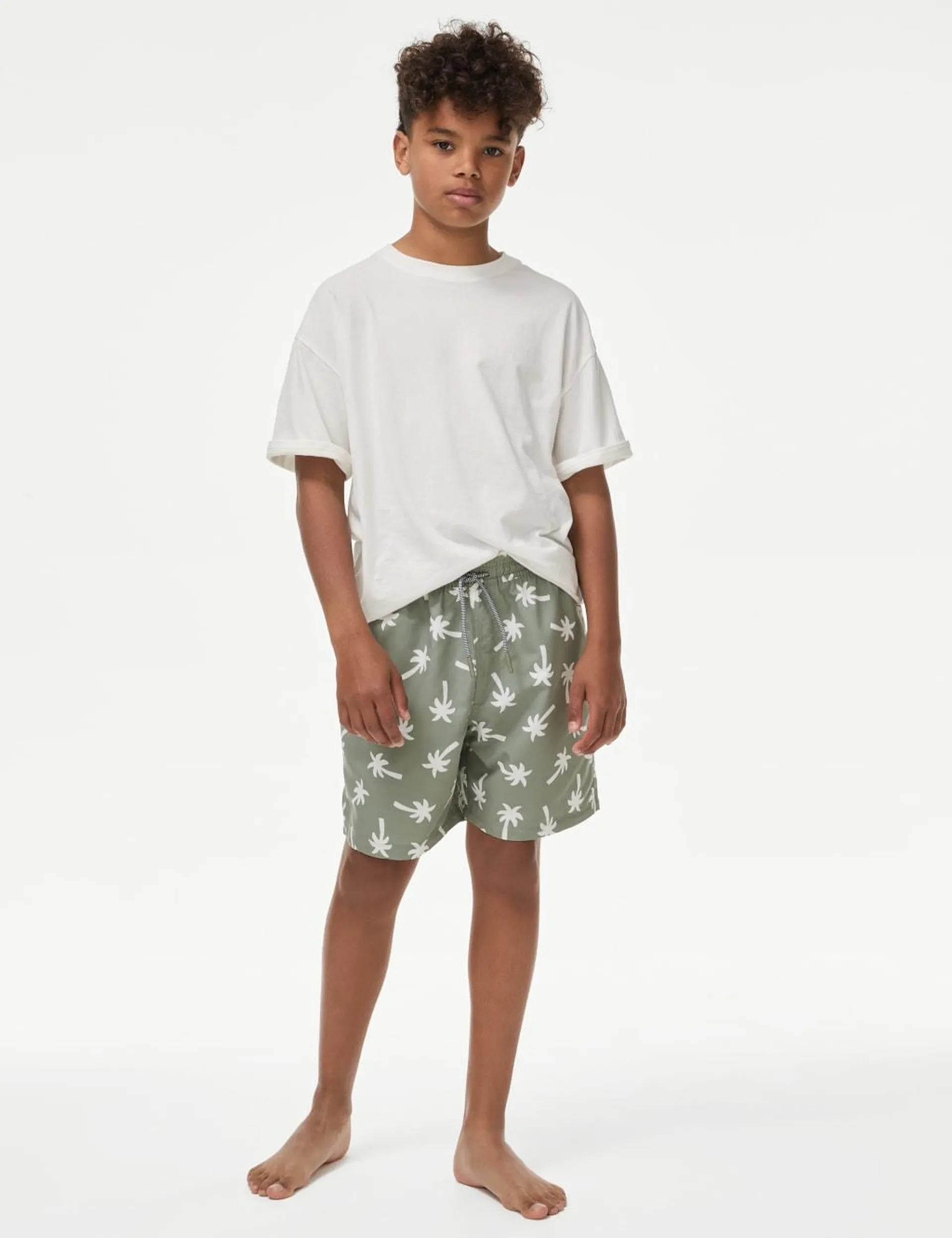 Palm AOP Swim Shorts (6-16 Yrs)