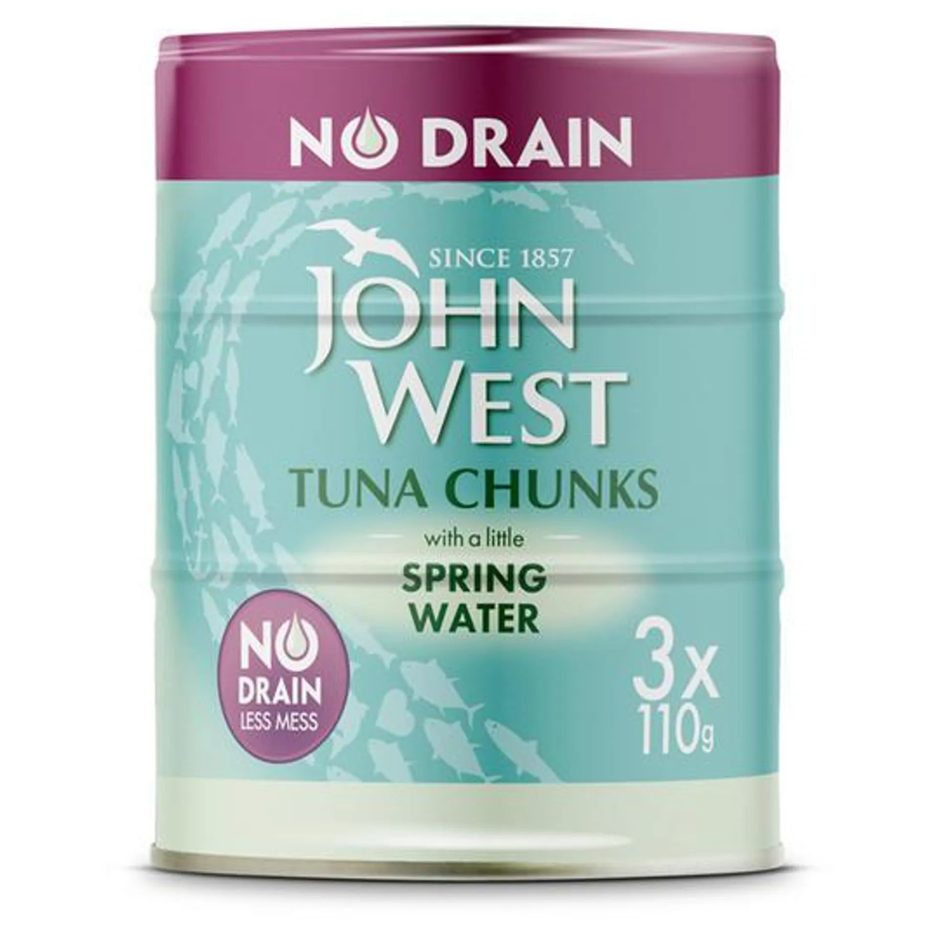 John West Tuna Chunks with a Little Spring Water 3 x 110g