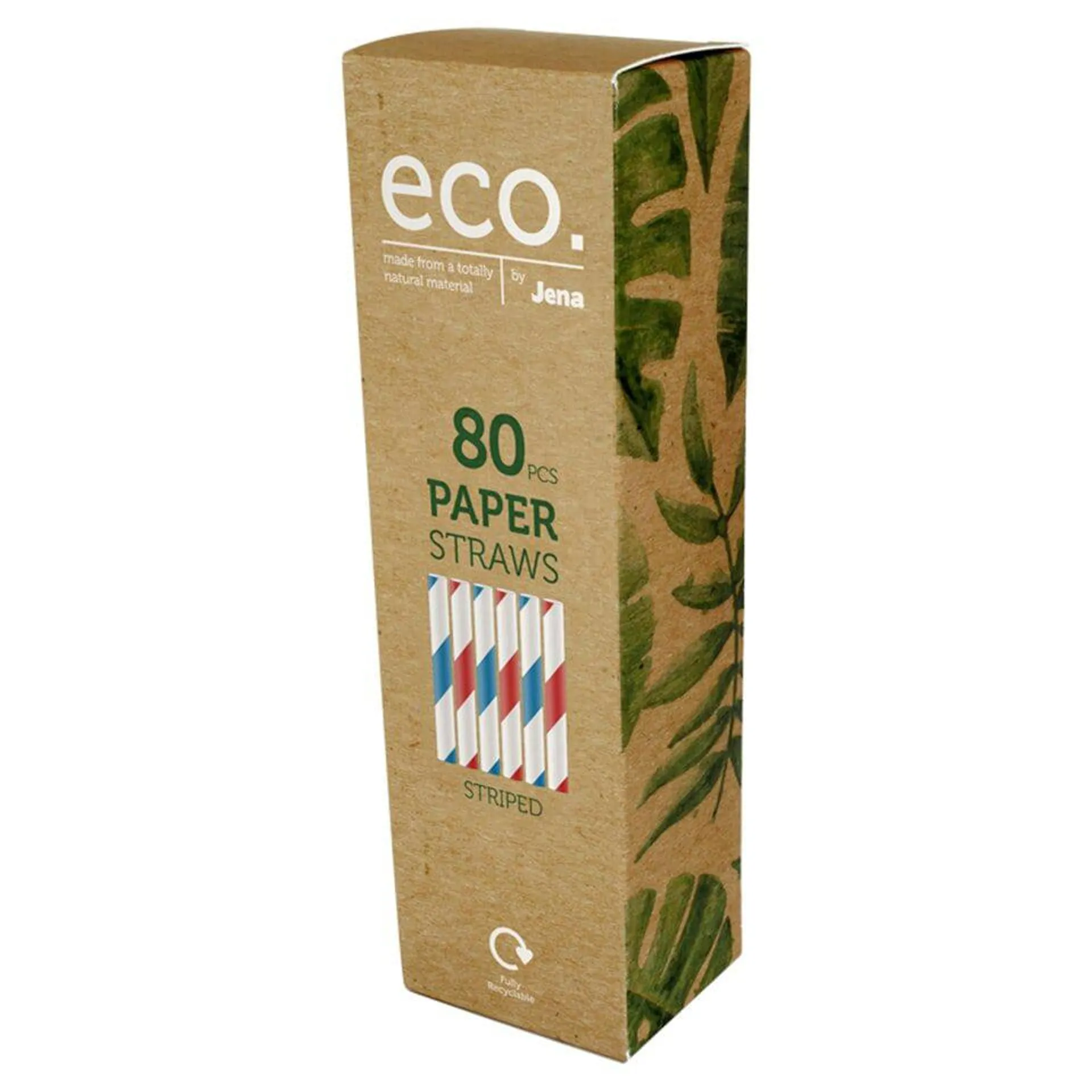 Eco 80 Paper Straws Striped
