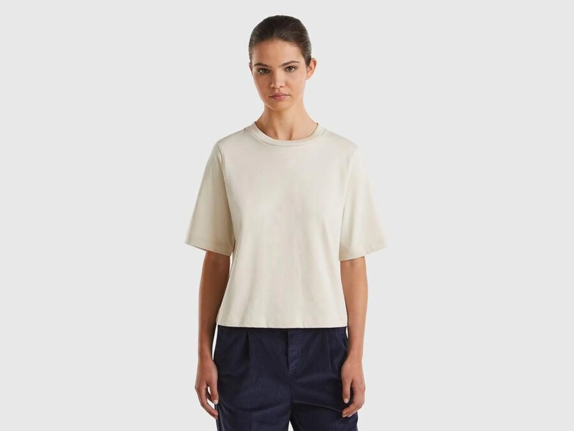 100% cotton boxy fit t-shirt