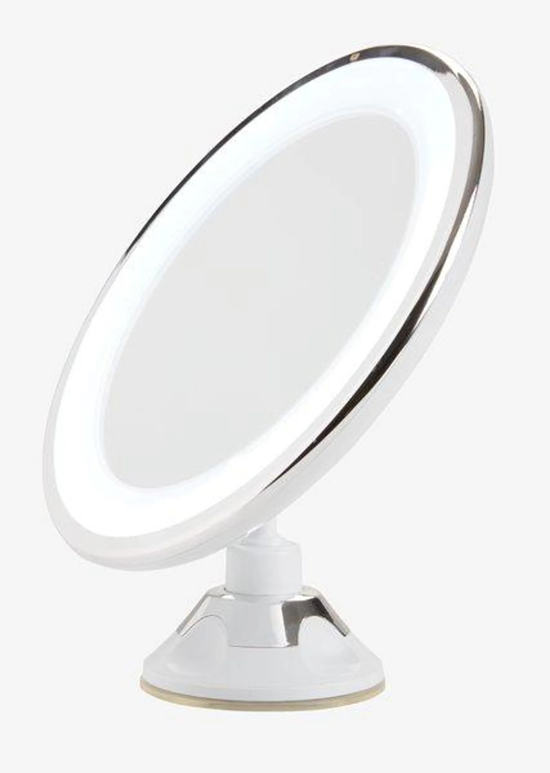 Espejo de maquillaje VEDDIGE con LED Ø20xA22cm blanco