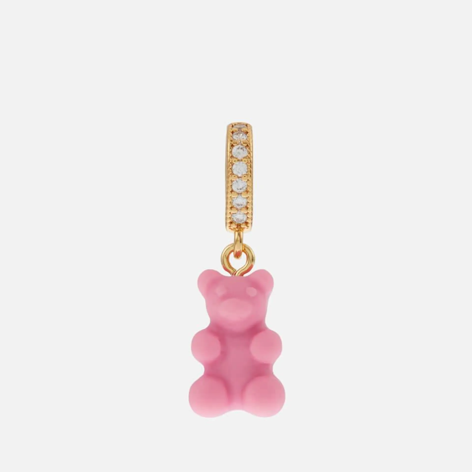 Crystal Haze Nostalgia Matte Bear Gold-Plated Pendant