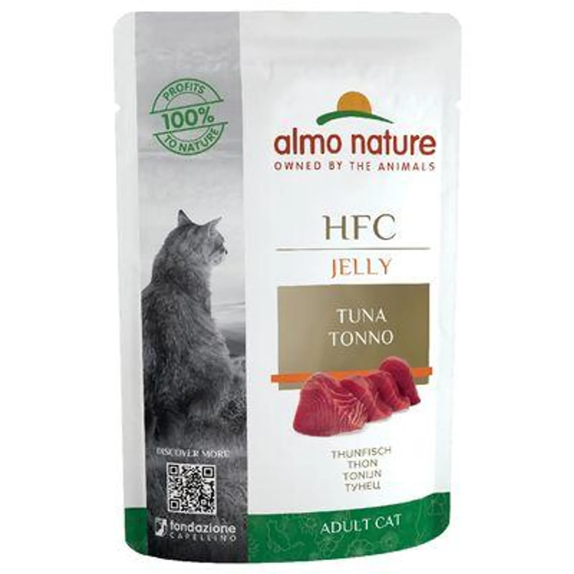 24 x 55g Almo Nature HFC Jelly Pouches Wet Cat Food 20 + 4 Free! *