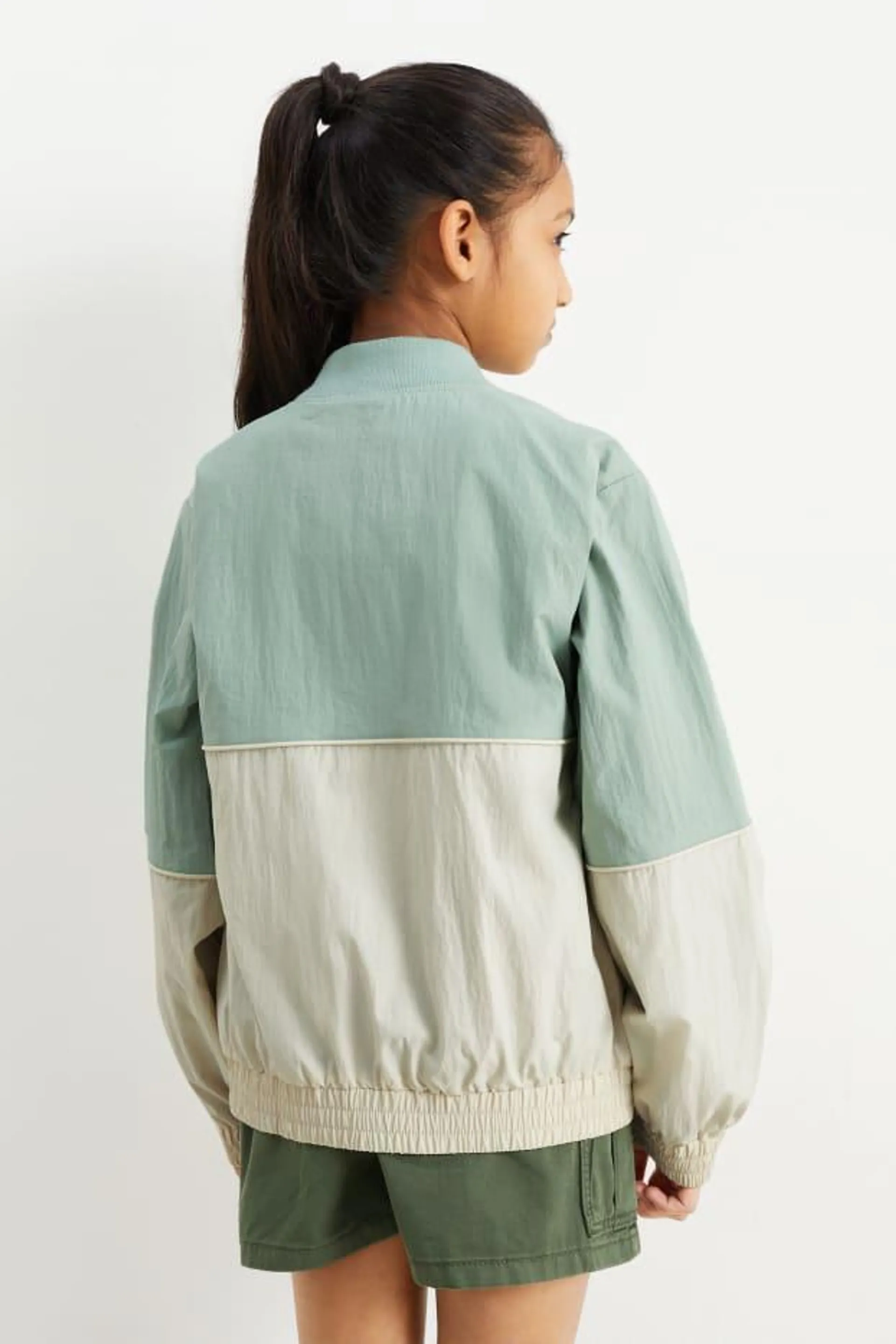 Bomber jacket - lined - water-repellent