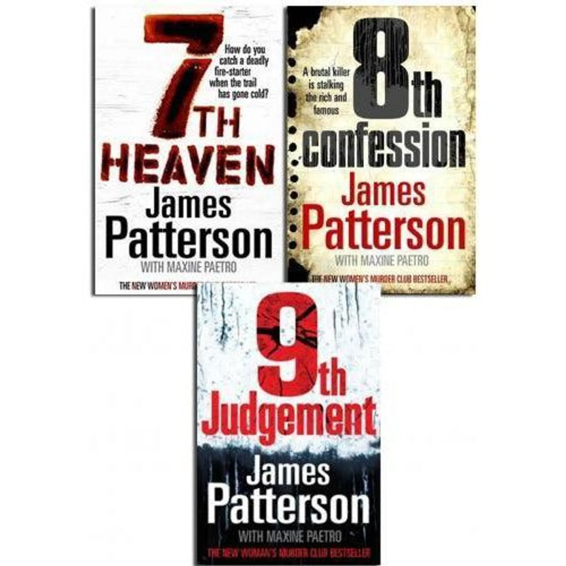 James Patterson Collection 3 Books Set Pack Womens Murder Club 9th Judgement