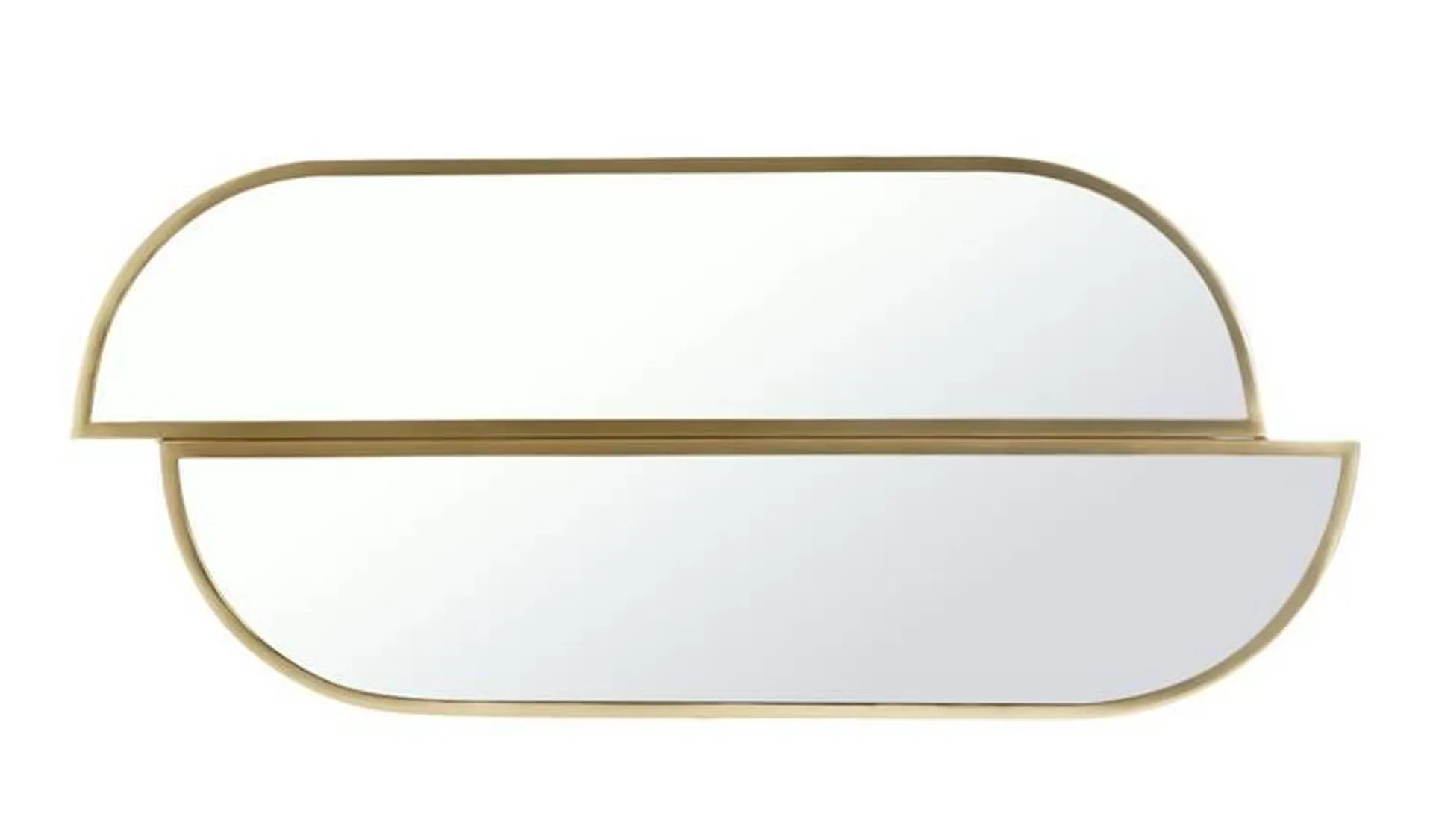 Habitat Pill Wall Mirror - Gold