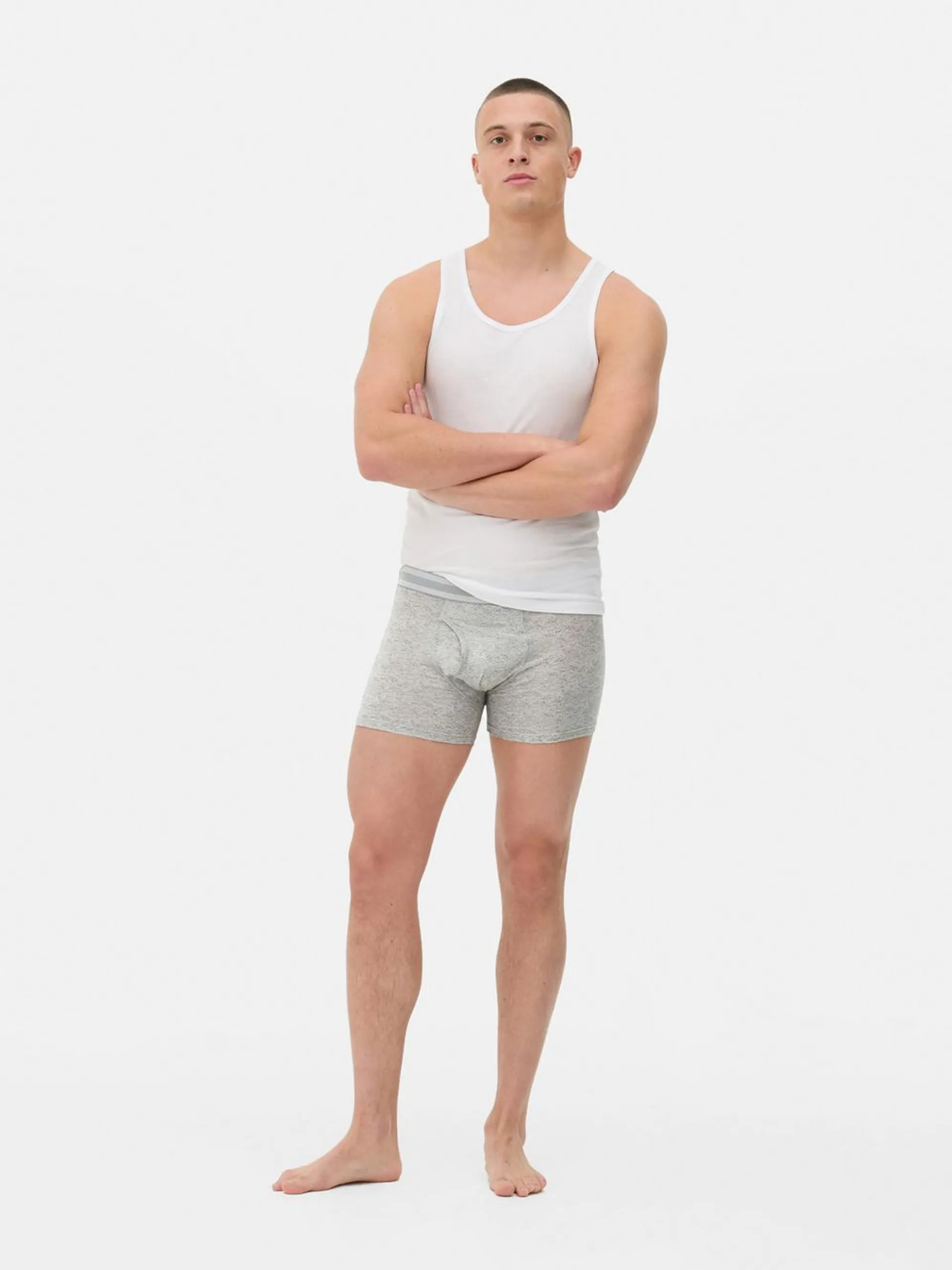 3pk Marl Fashion Trunks