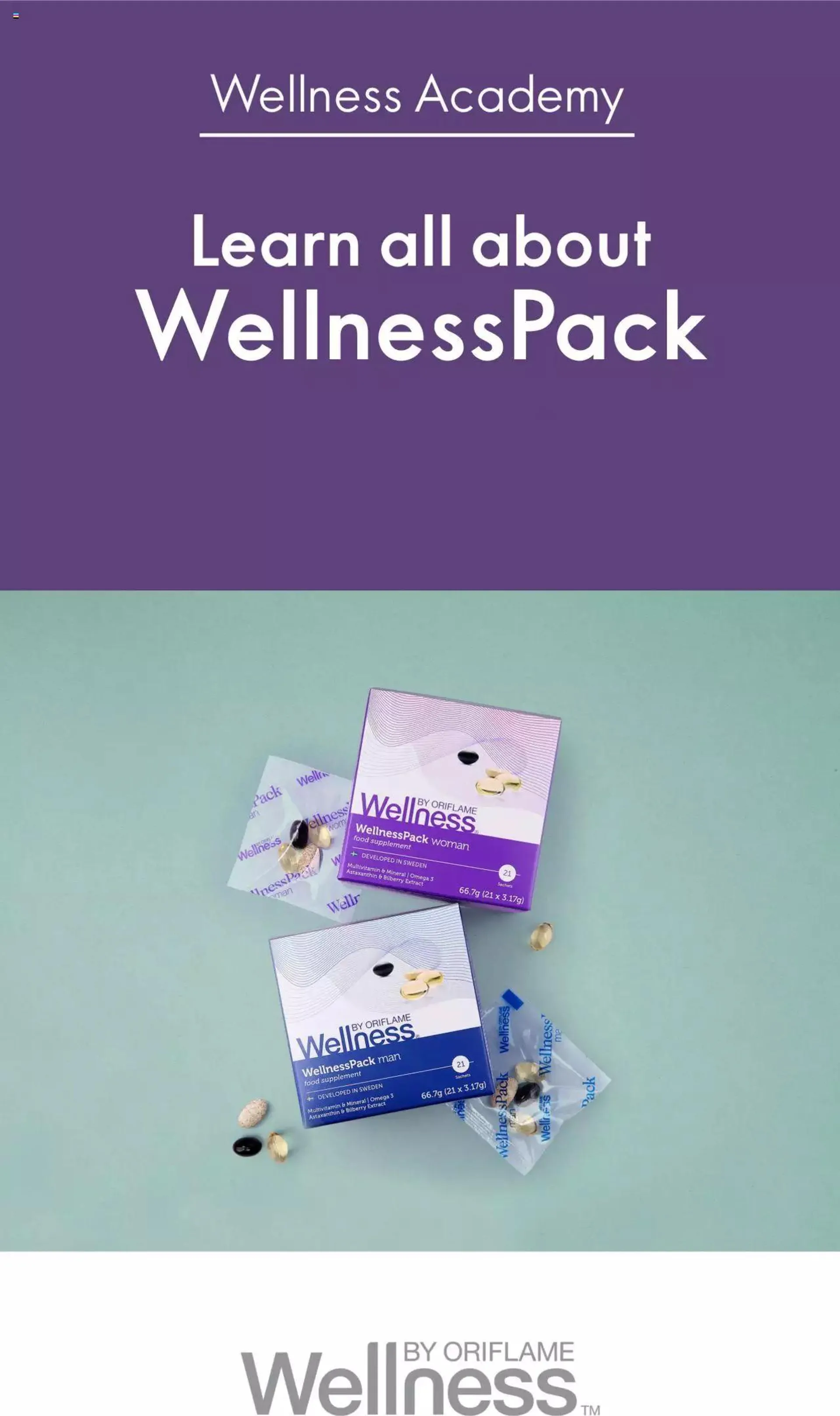 Oriflame - Learn all about WellnessPack - 0