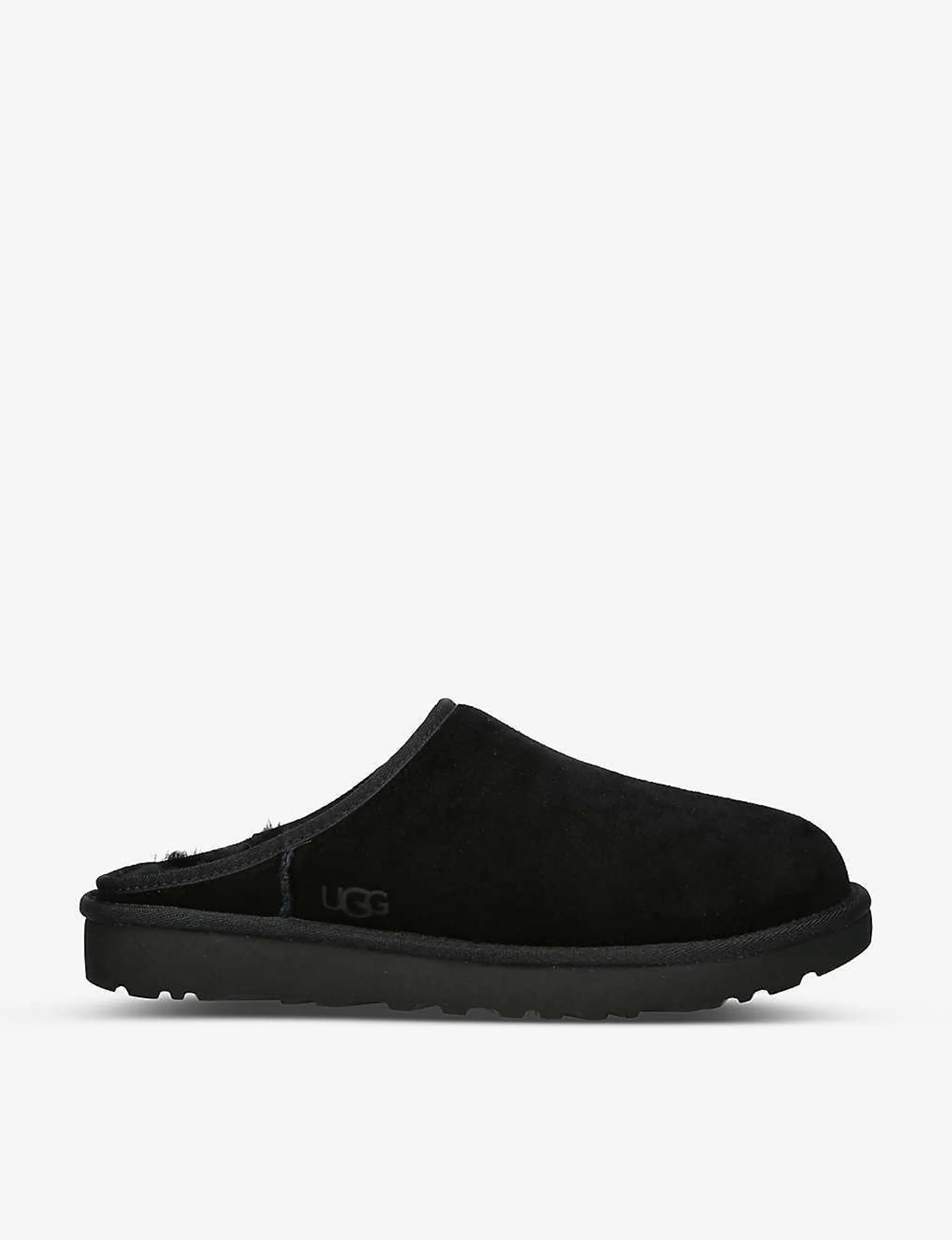 Classic Slip-On suede and shearling slippers
