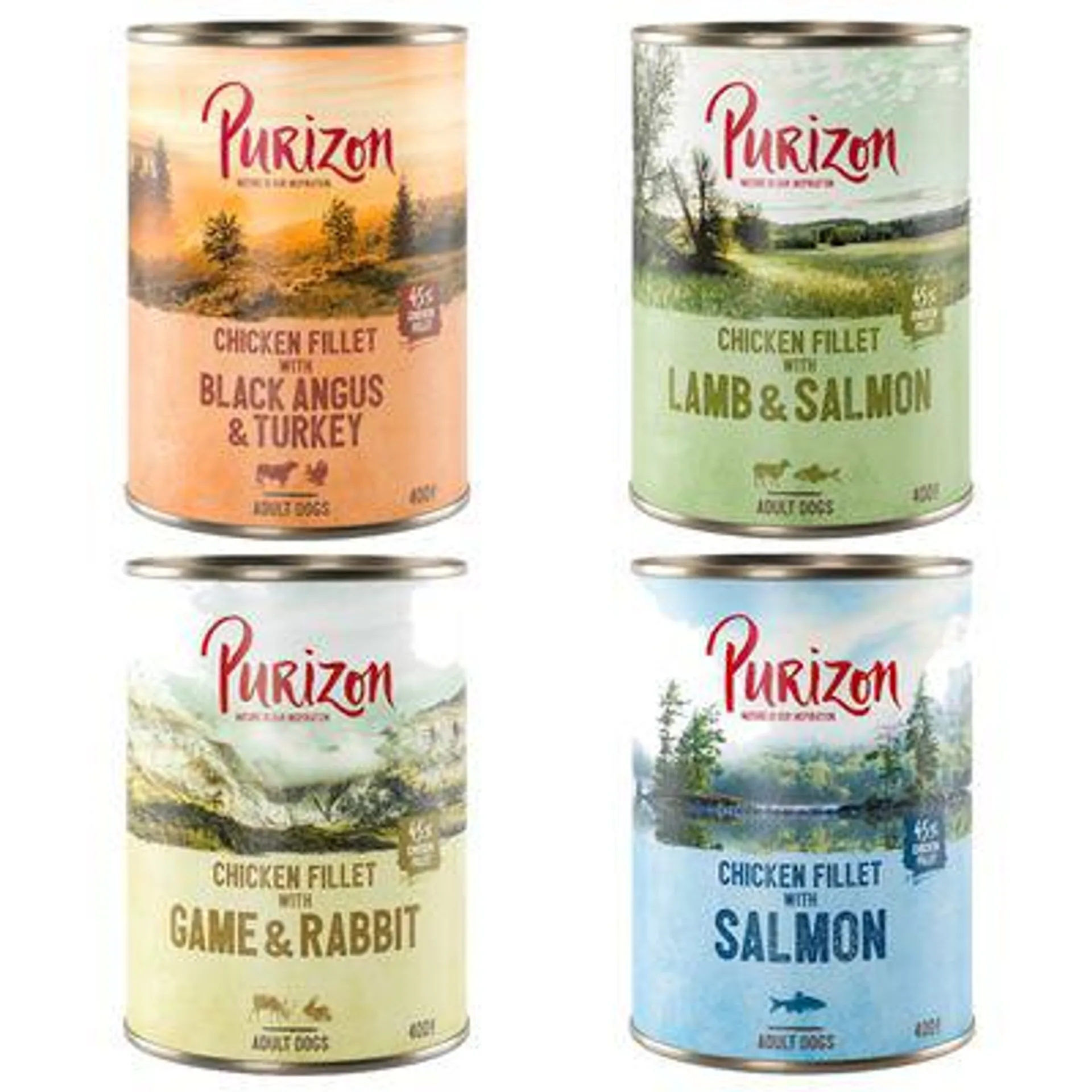 6 x 400g/300g Purizon Wet Dog Food - Special Price! *