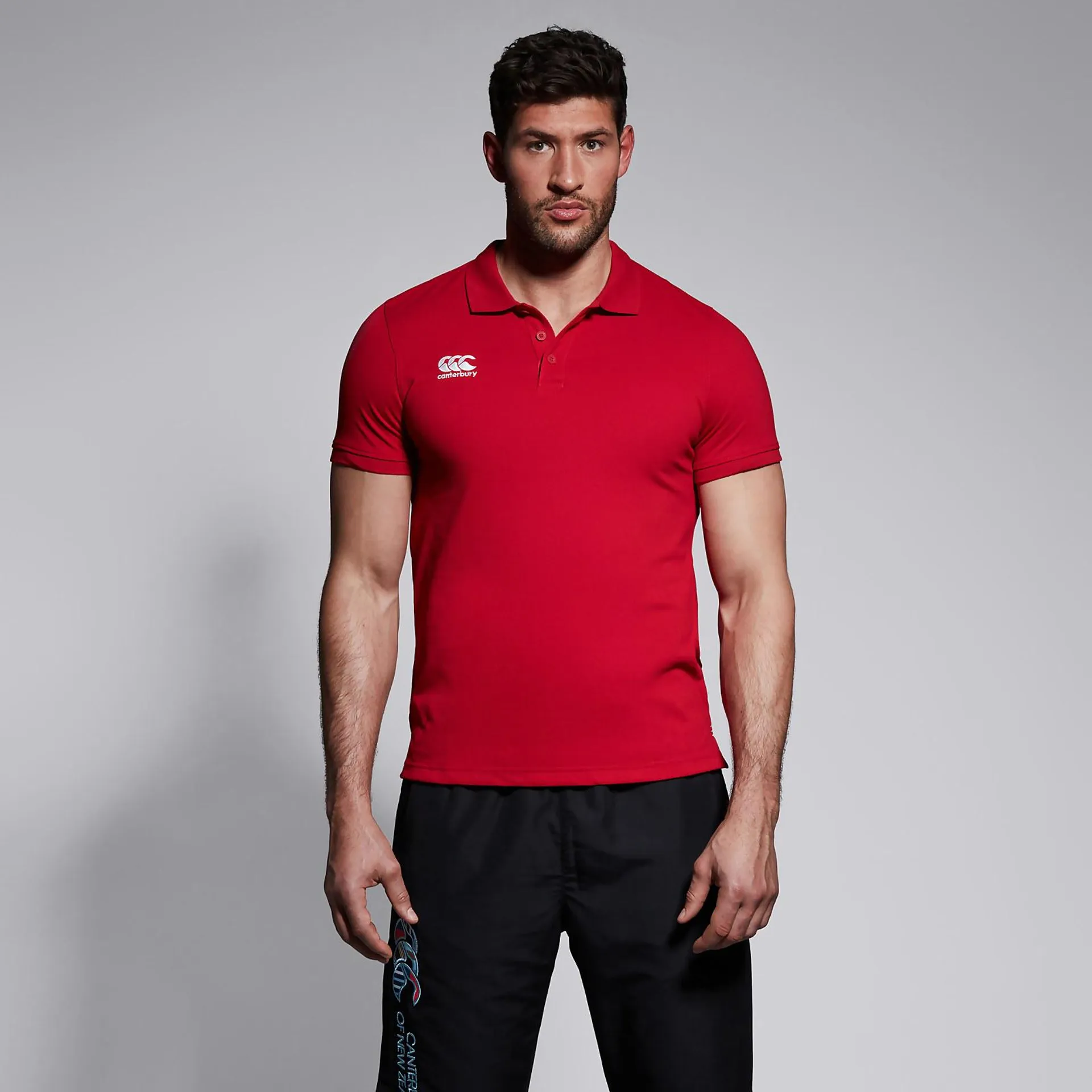 MENS WAIMAK POLO SHIRT RED