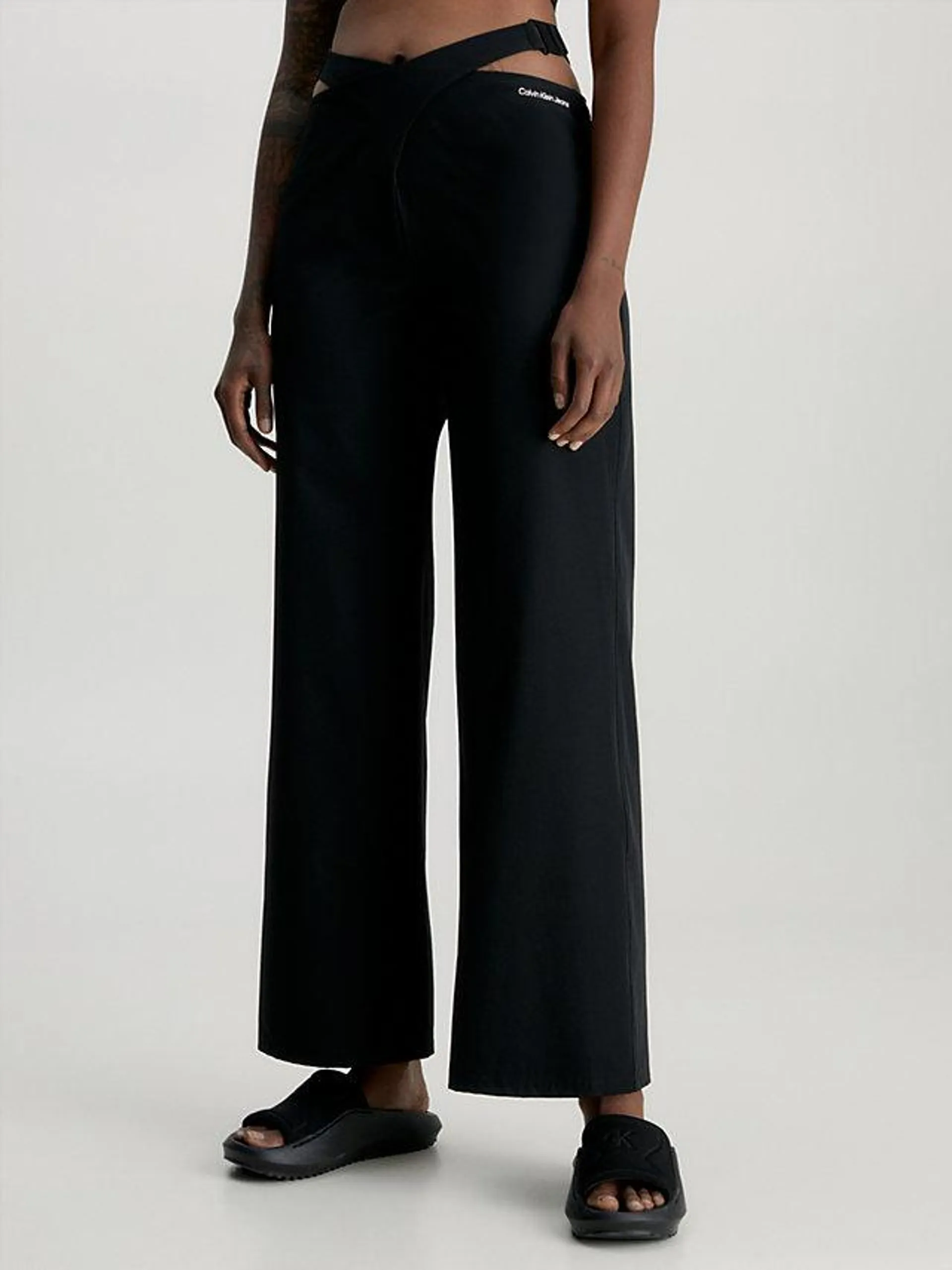 Recycled Cut Out Trousers