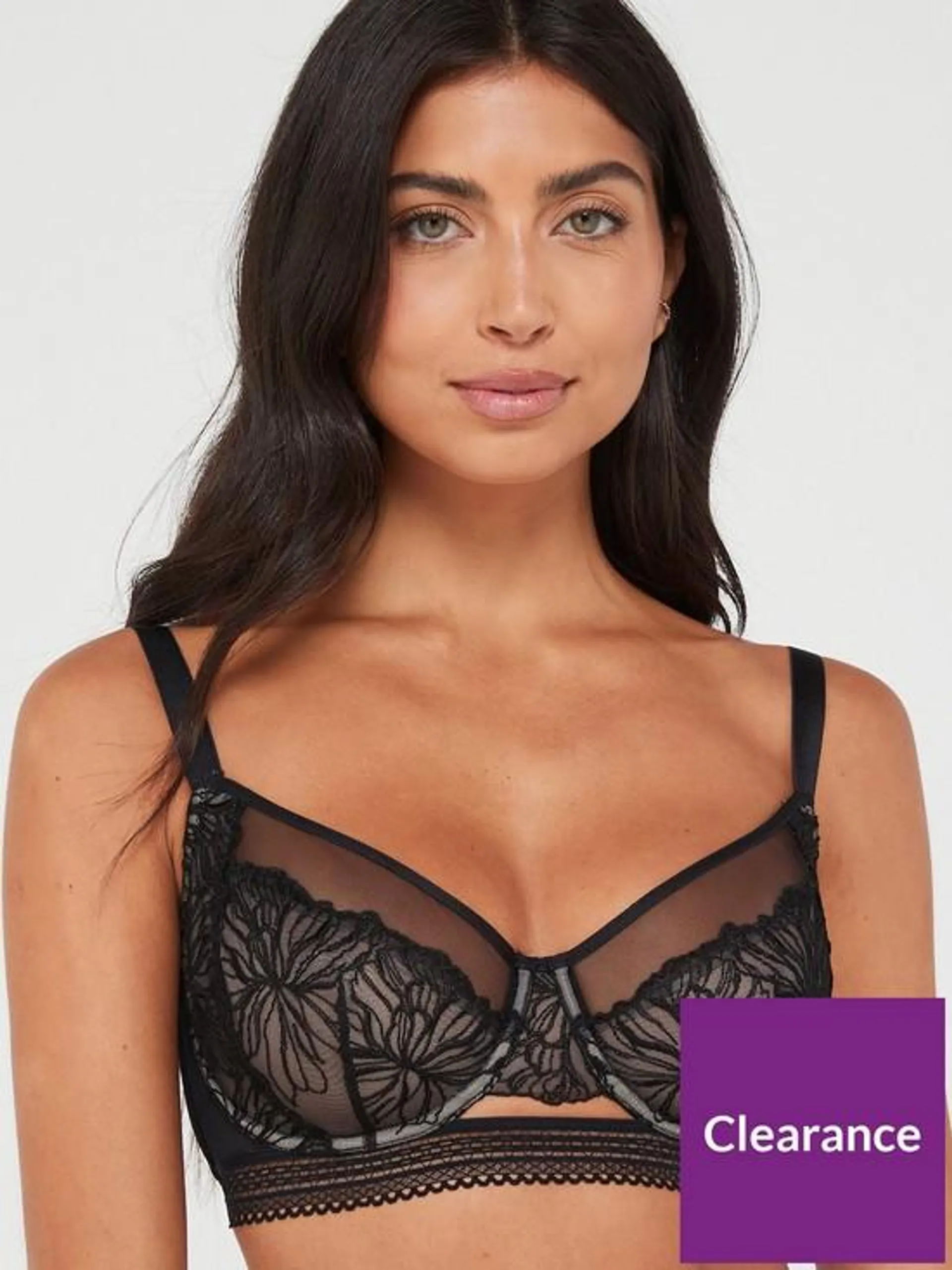 Edana Non Padded Wired Bra - Black