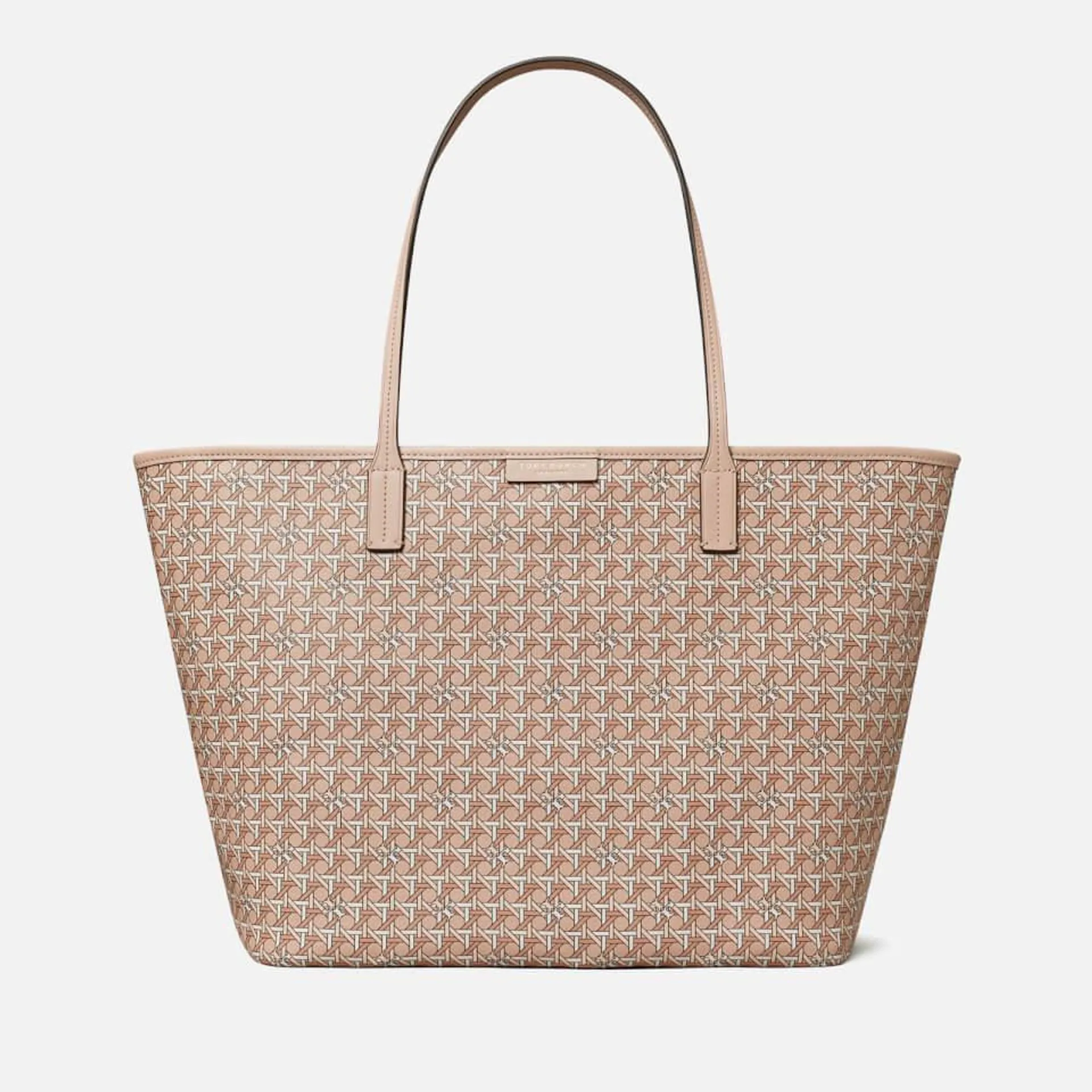 Tory Burch Ever-Ready Monogram Coated-Canvas Tote Bag