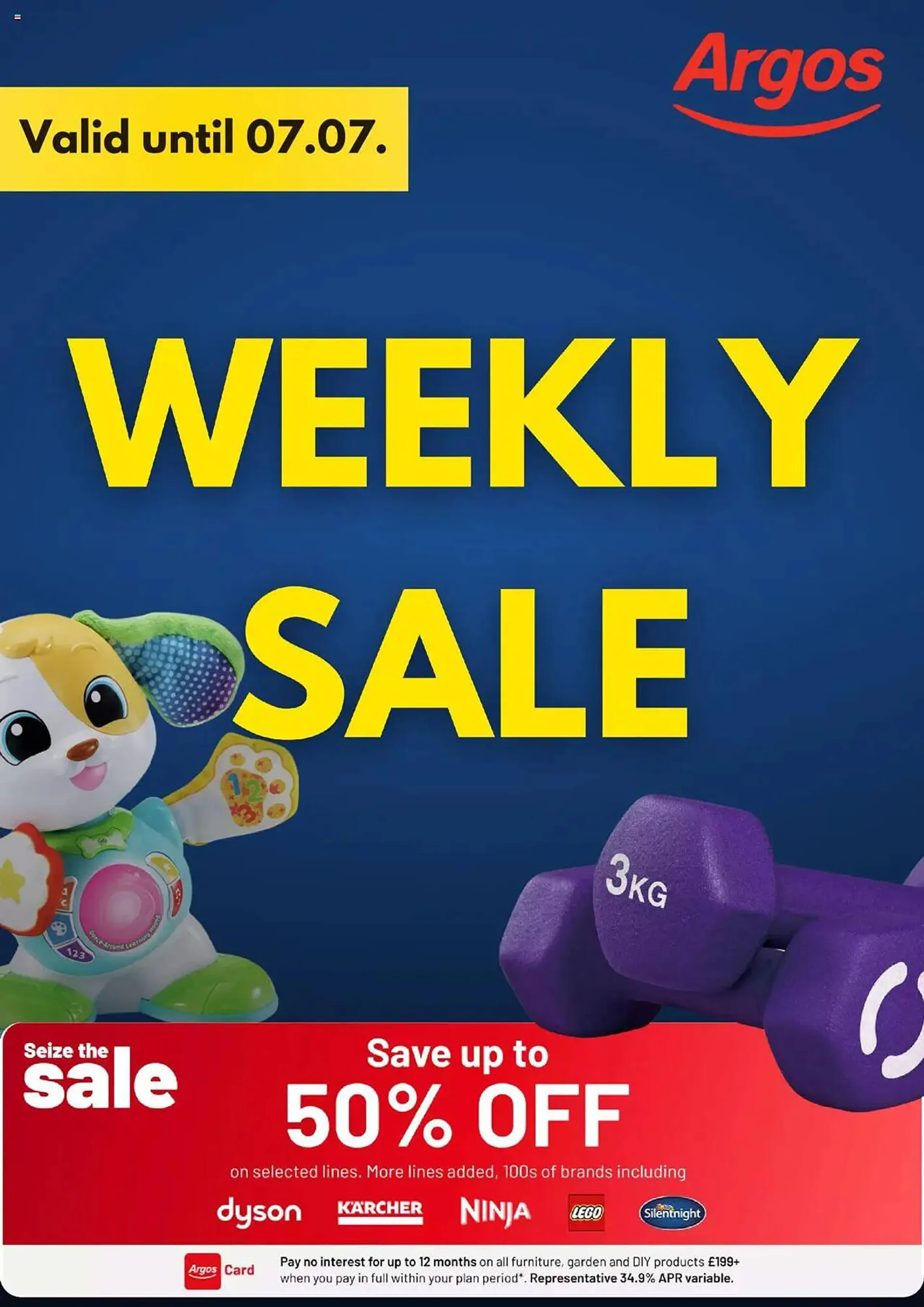 Argos leaflet from 1 July to 8 July 2025 - Catalogue Page 1