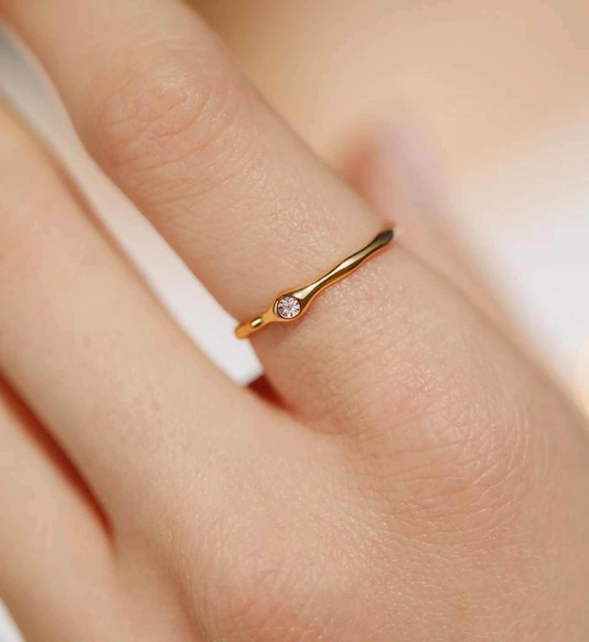 Siren Mini Diamond Stacking Ring