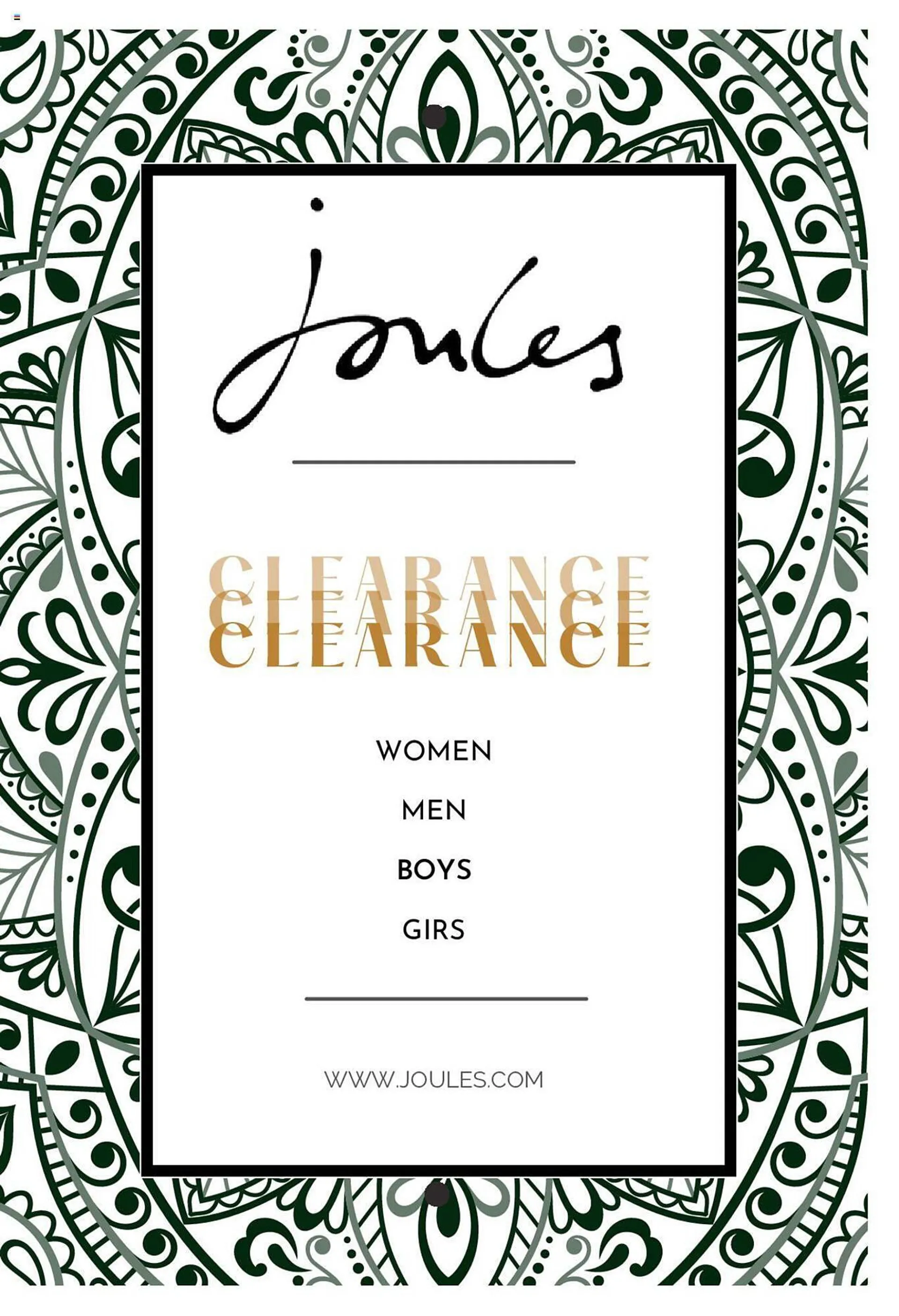 Joules leaflet - 1