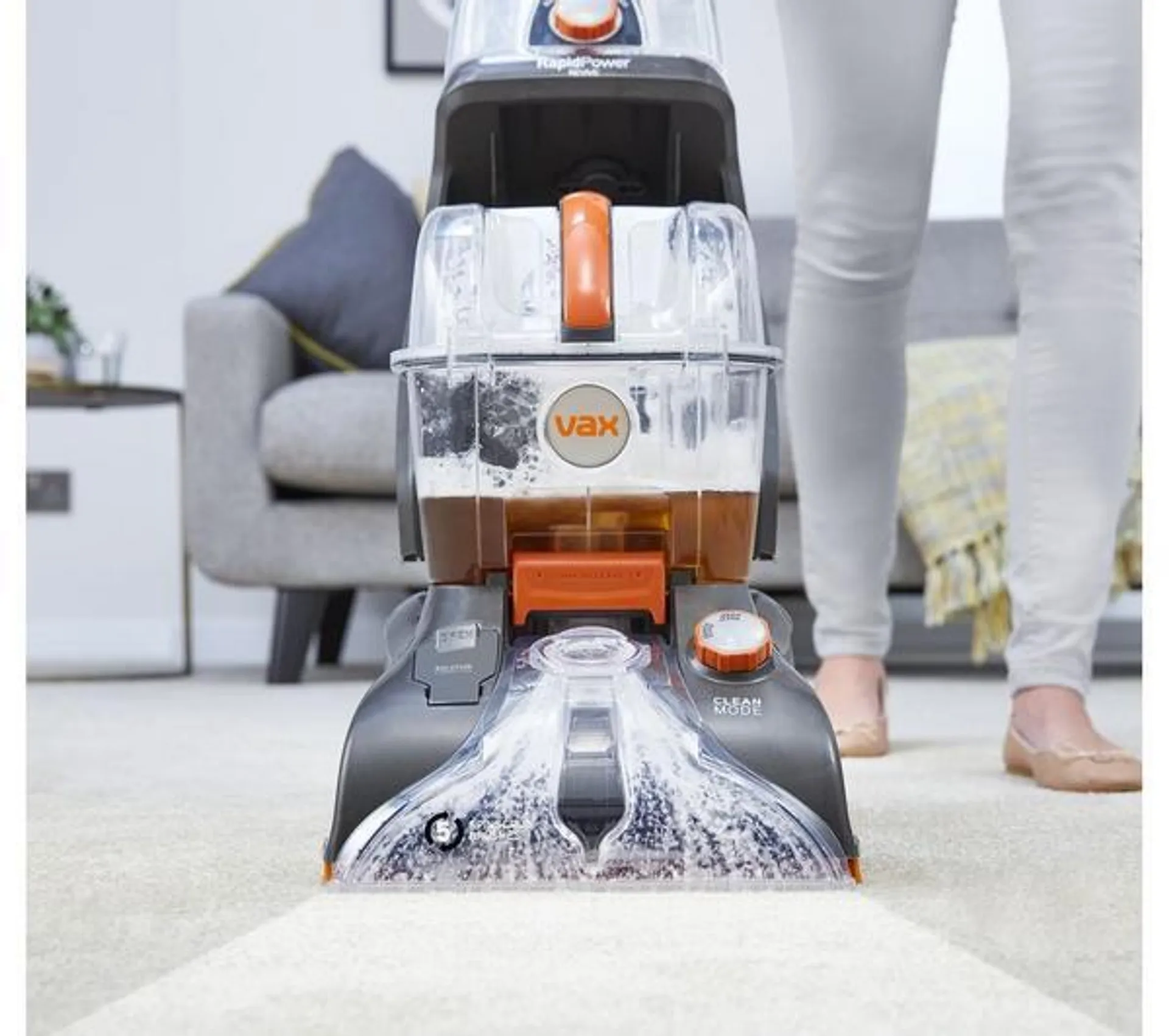 VAX Rapid Power Revive Upright Carpet Cleaner - Grey