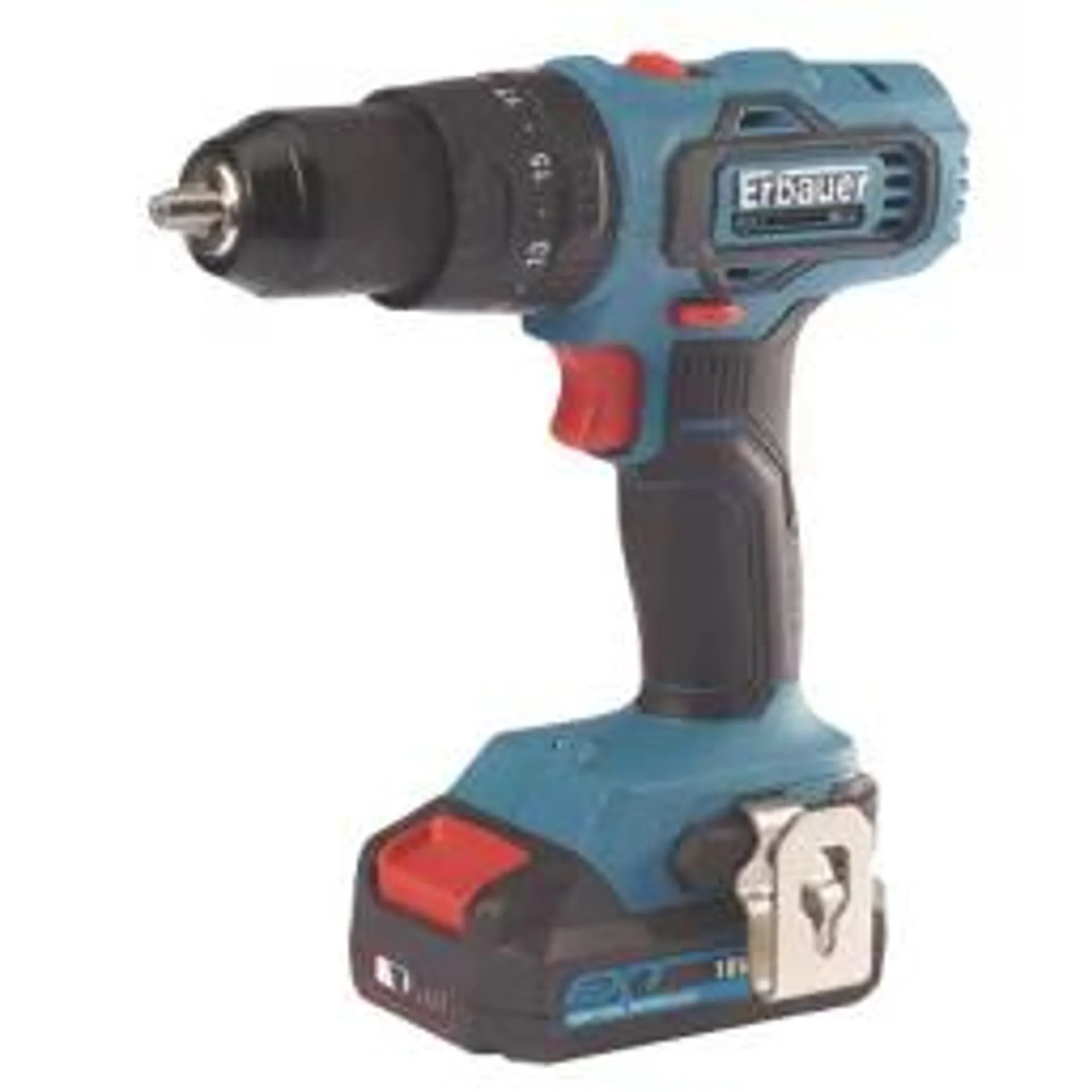 Erbauer EBCD18Li-2 18V 2 x 2.0Ah Li-Ion EXT Cordless Combi Drill