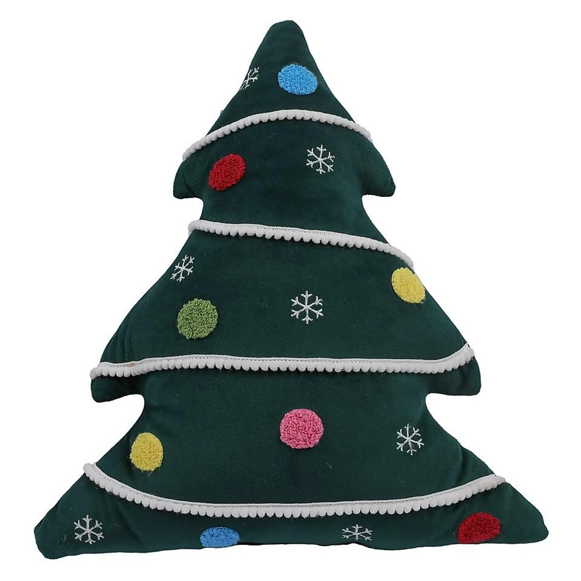 Christmas Tree Shaped Cushion - 38x45cm