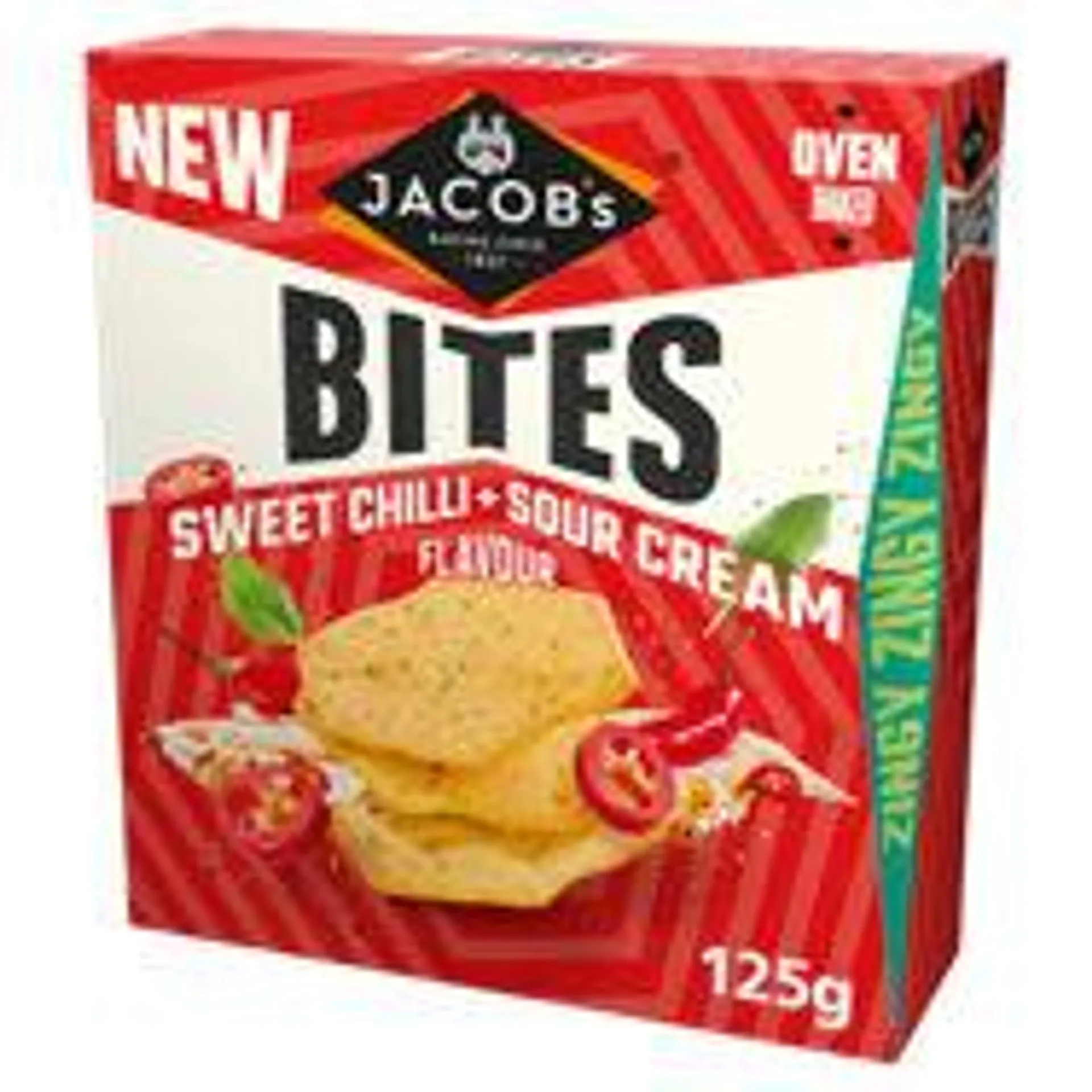 Jacob's Sweet Chilli + Sour Cream Flavour Bites 125g