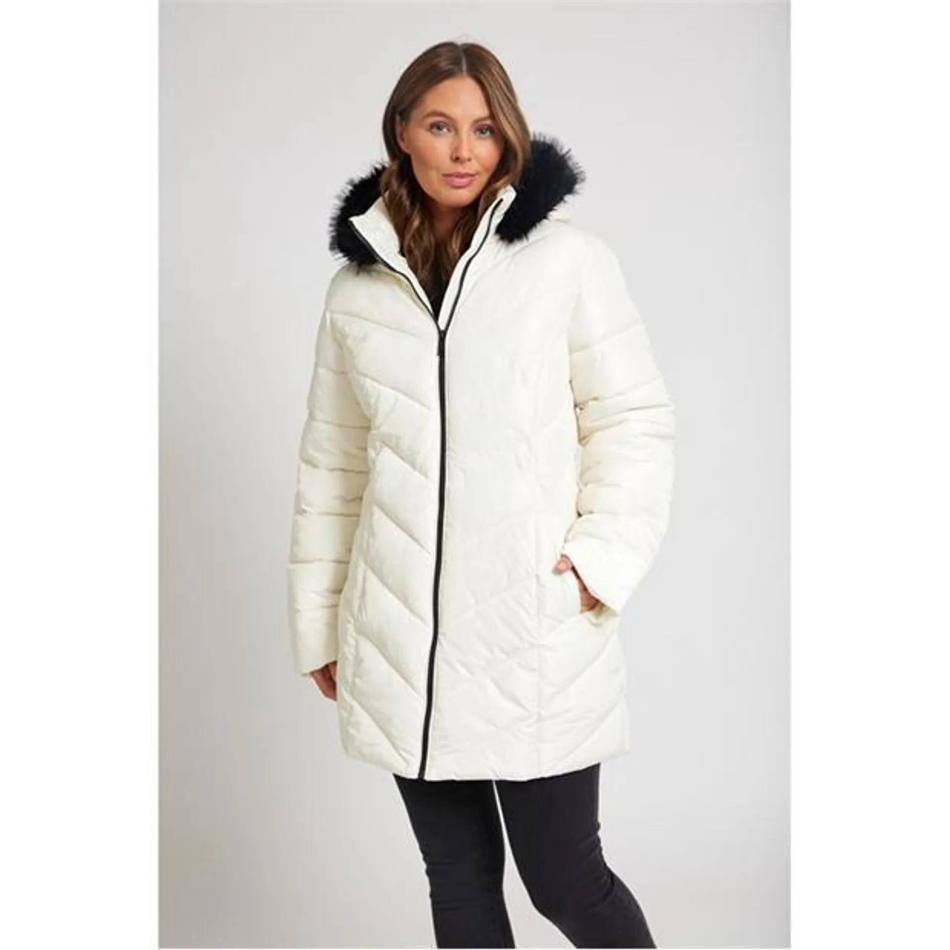 Chevron Padded Coat