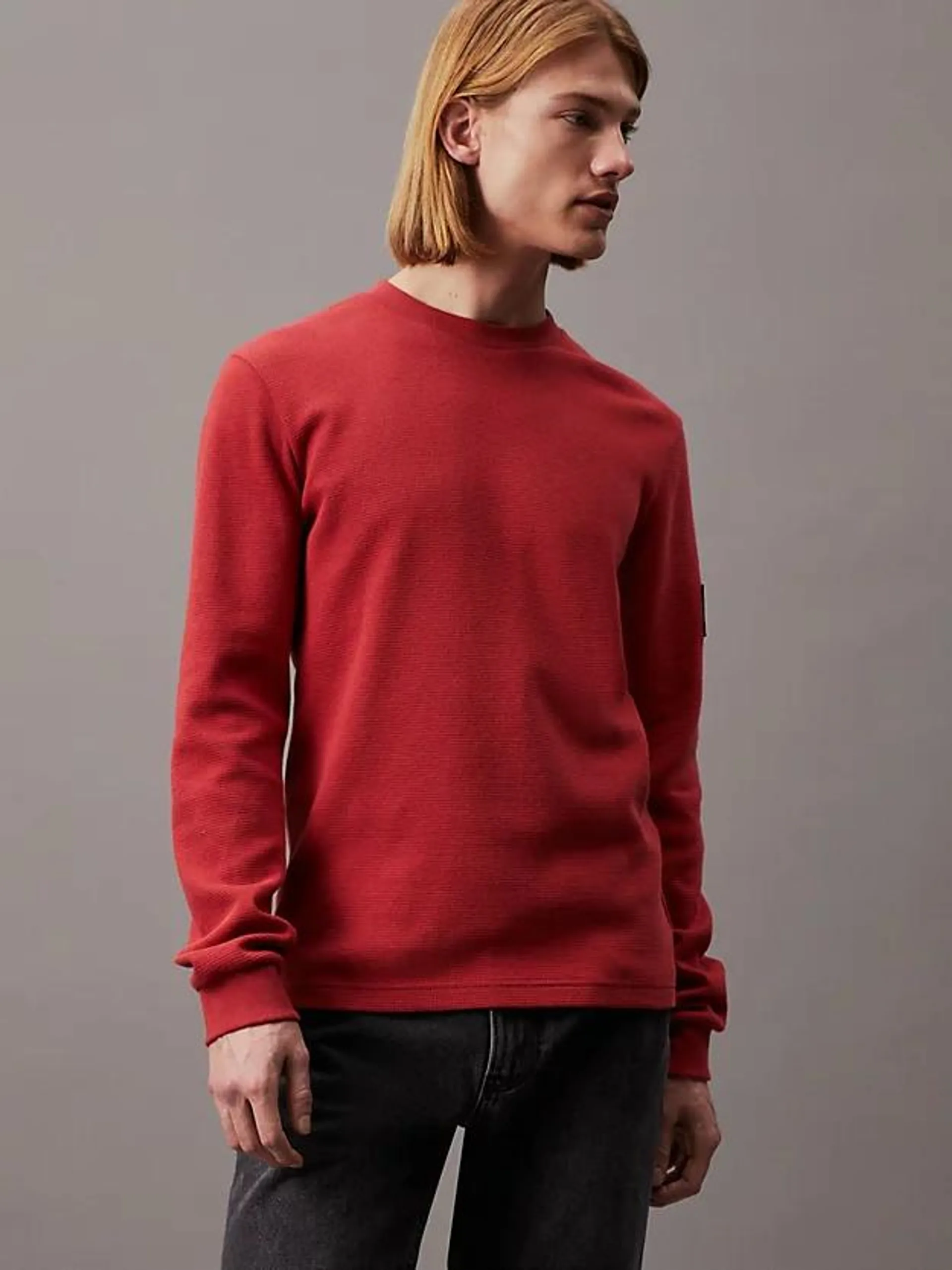 Slim Long Sleeve Waffle T-shirt