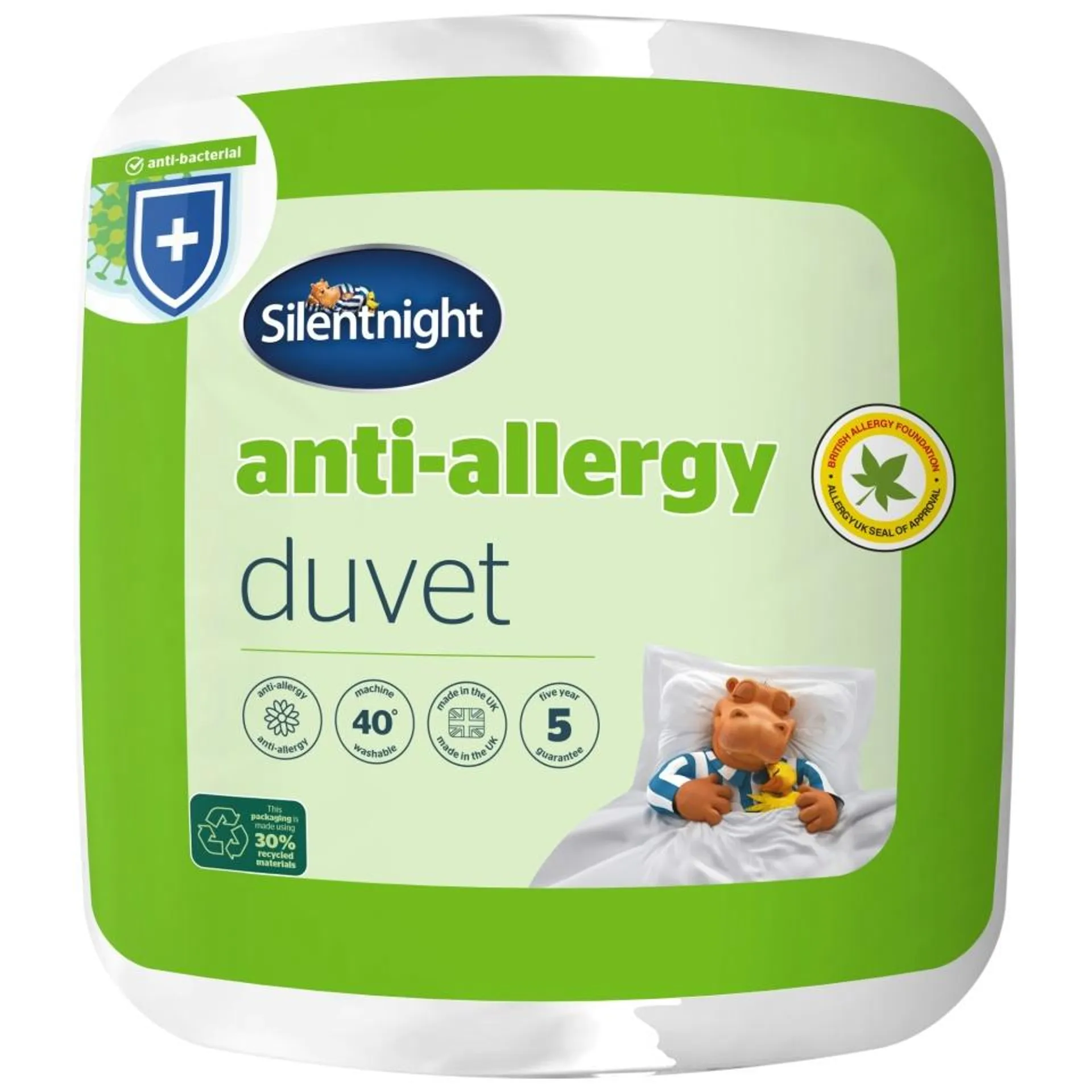 Silentnight Anti-Allergy Duvet, 7.5 Tog, Spring Lightweight, King