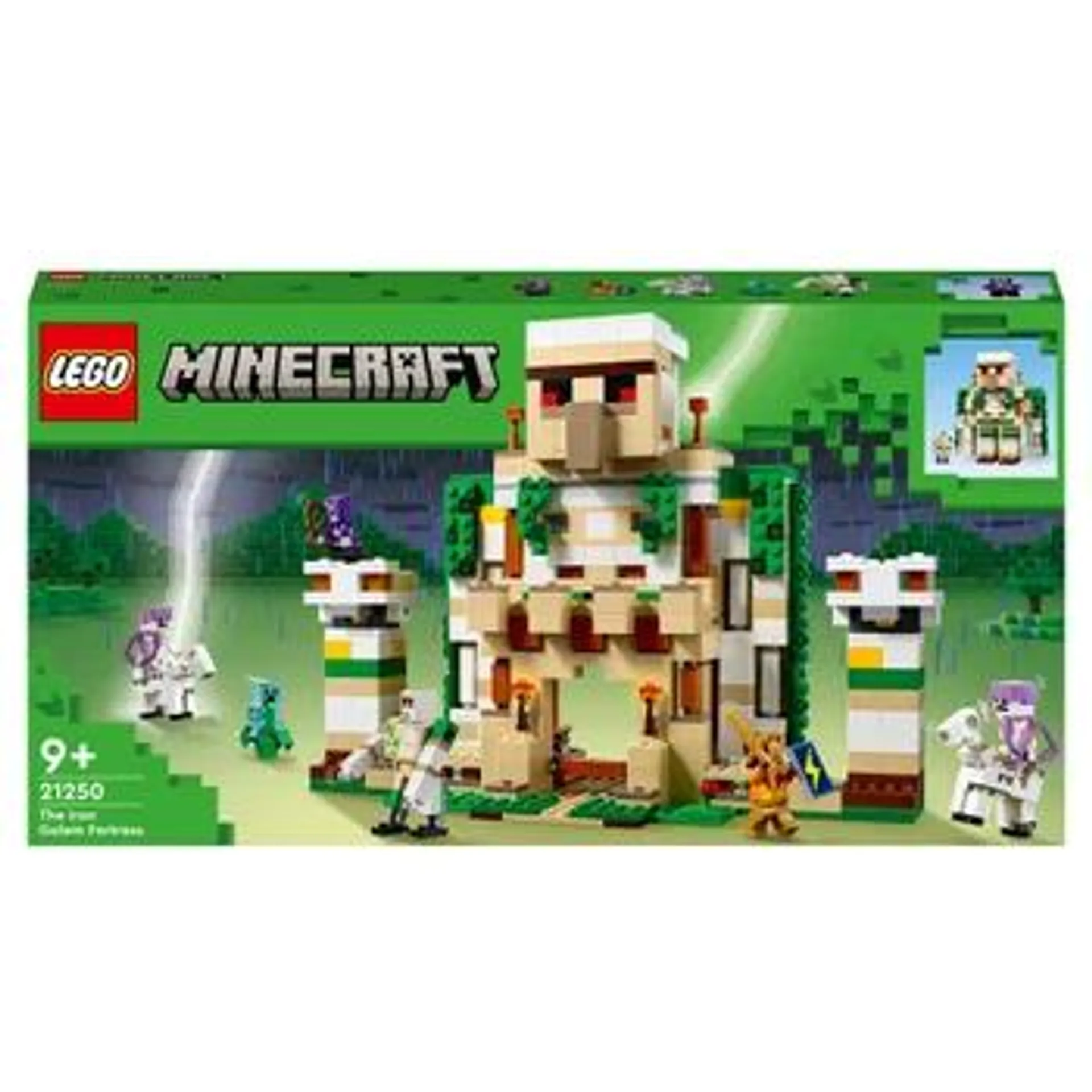 LEGO Minecraft 21250 The Iron Golem Fortress 2in1 Castle Playset