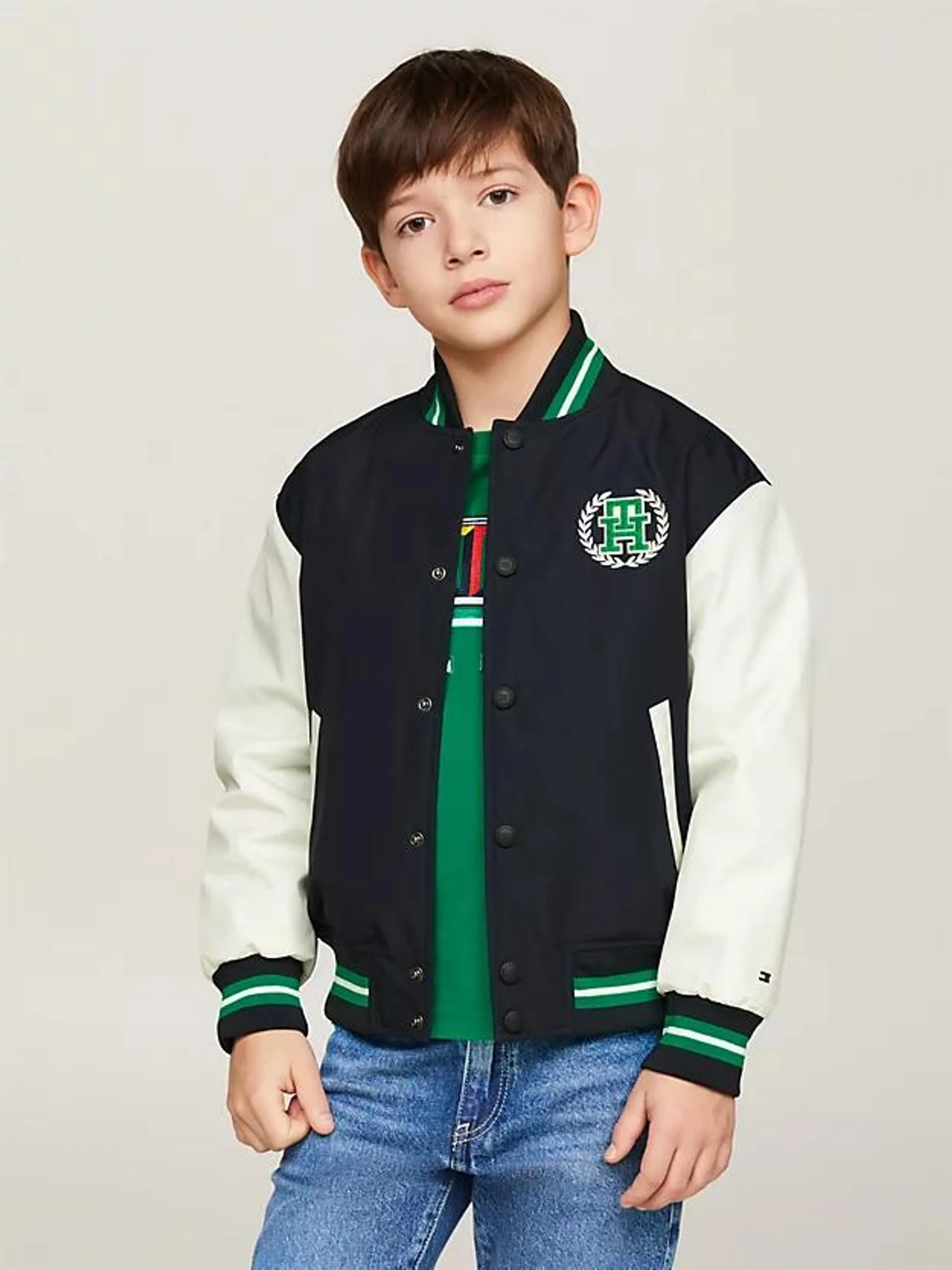 TH Monogram Varsity Back Logo Jacket