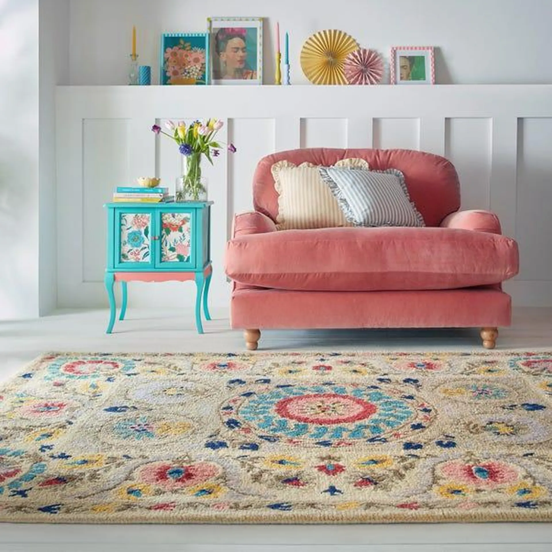 Hani Floral Wool Rug