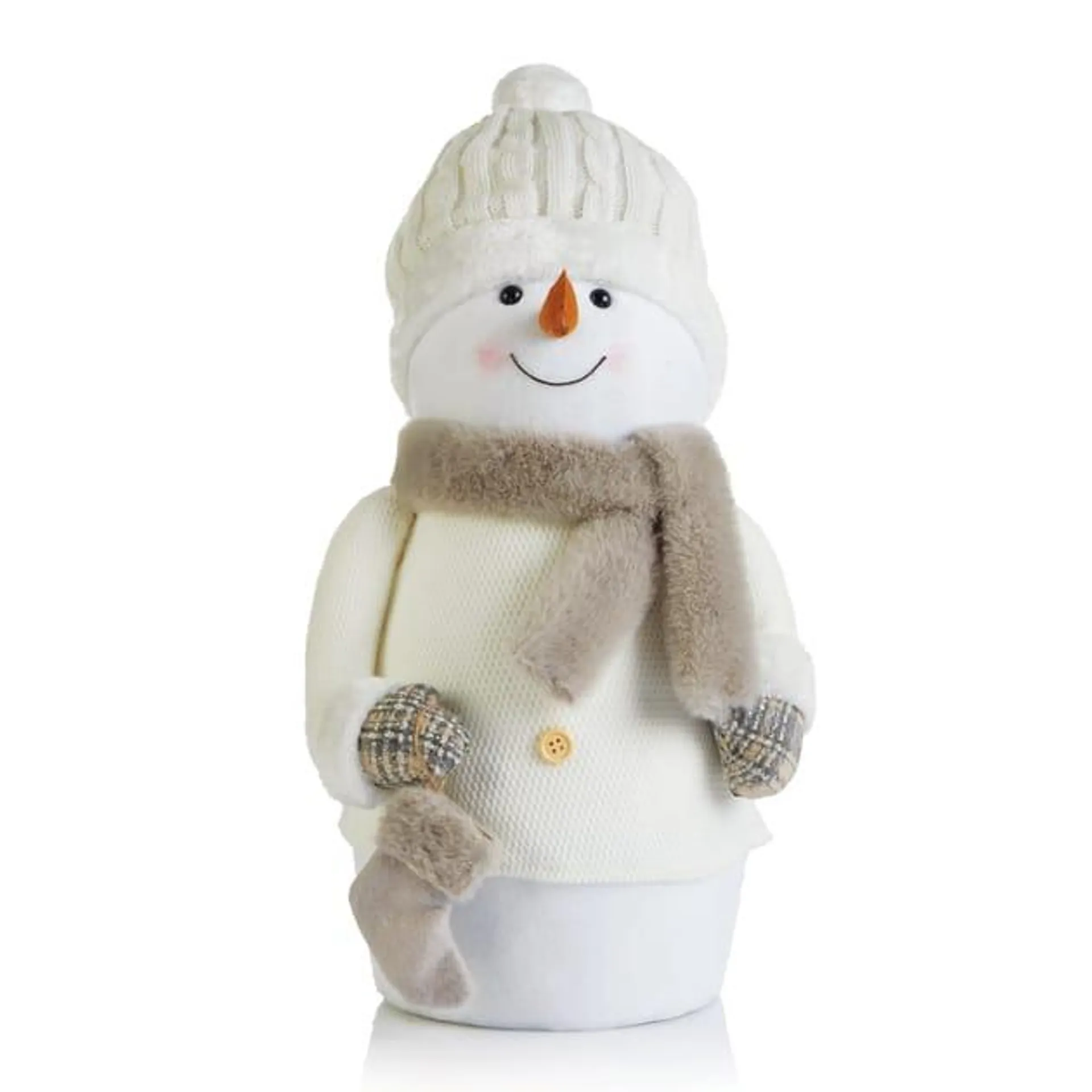 Nordic Spirit Plush Standing Snowman