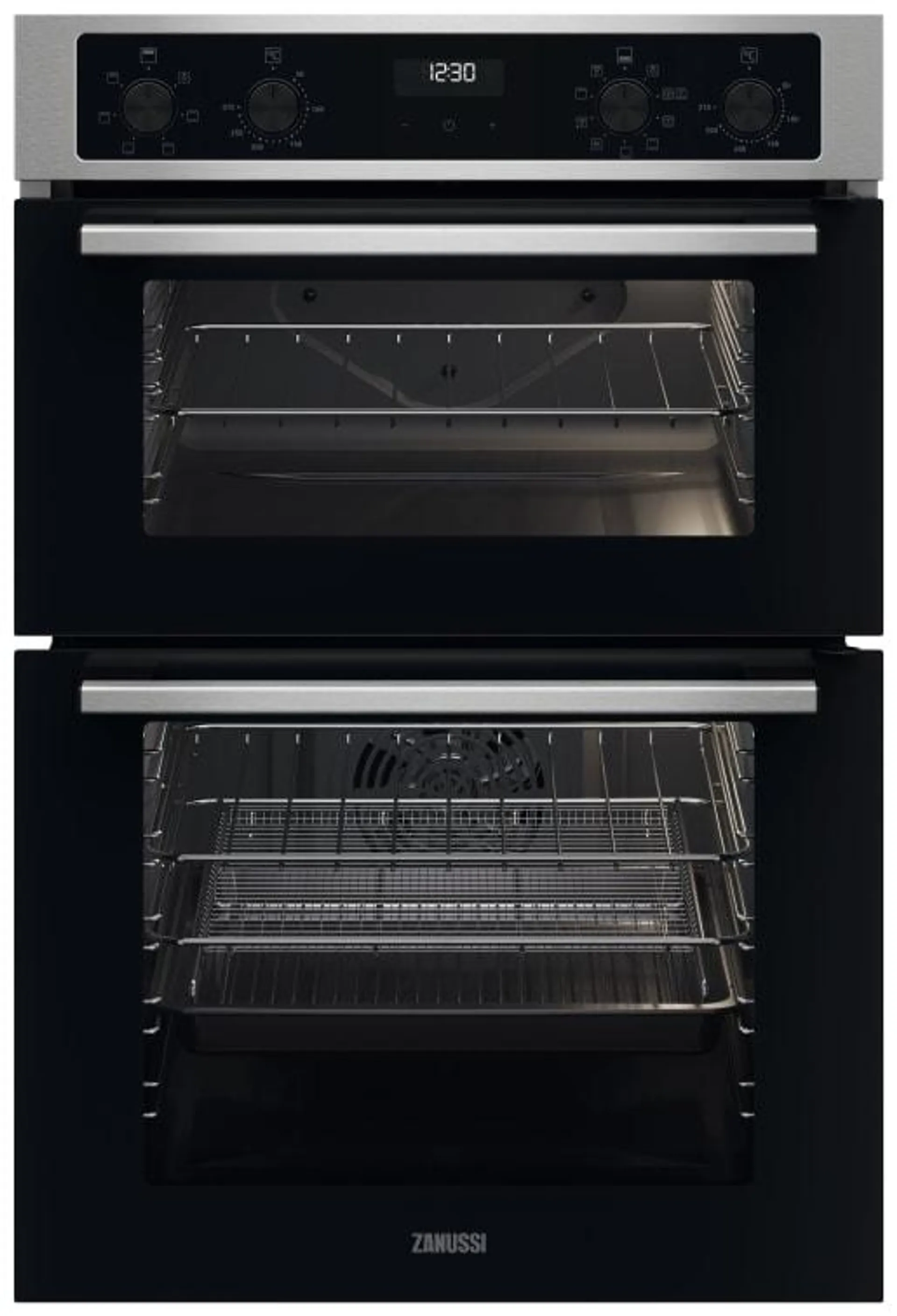 Zanussi ZKCNA7XN Built-In Air Fry Double Oven - Stainless Steel