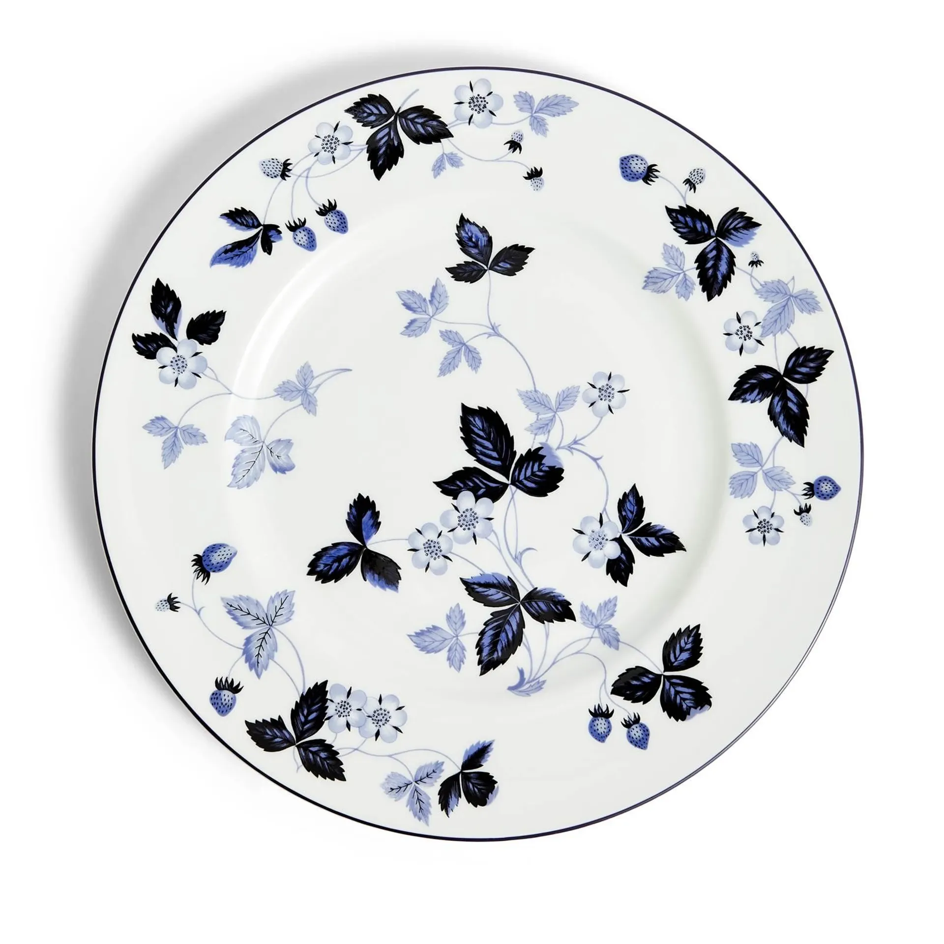 Wild Strawberry Inky Blue Dinner Plate