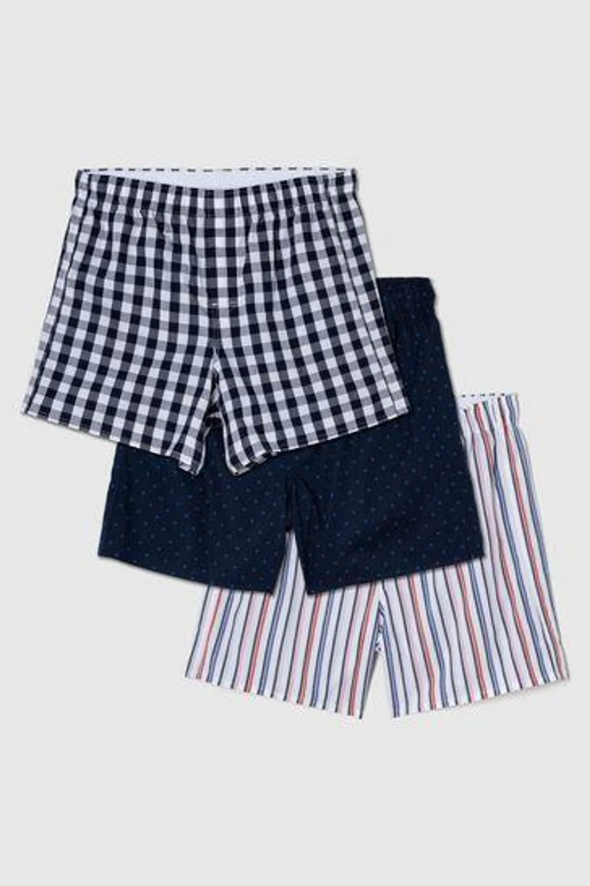 Cotton Boxers 3 Pack