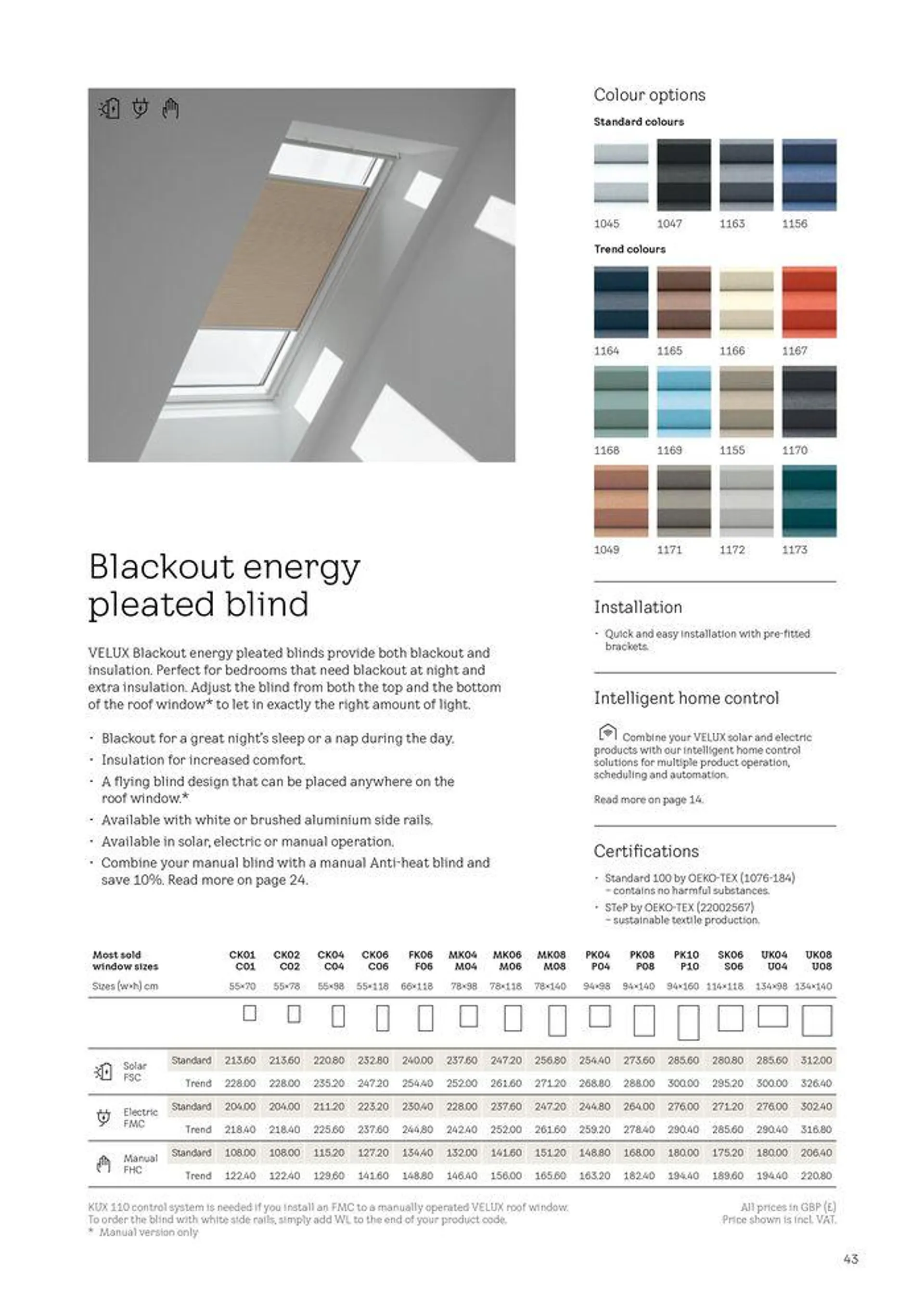 Blinds and Shutters 2024 from 2 April to 31 December 2024 - Catalogue Page 43