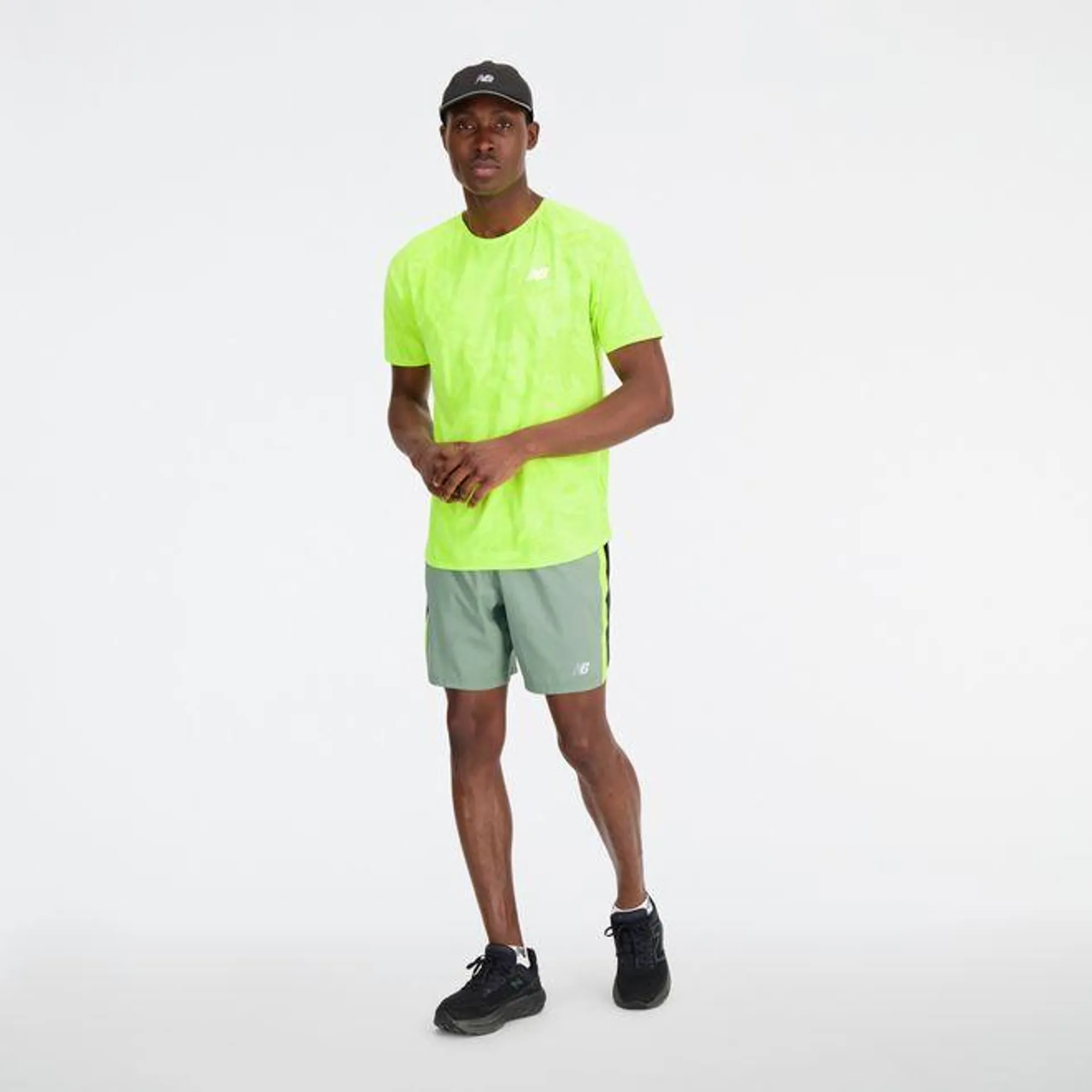 New Balance Q Speed Jacquard T-Shirt in Yellow