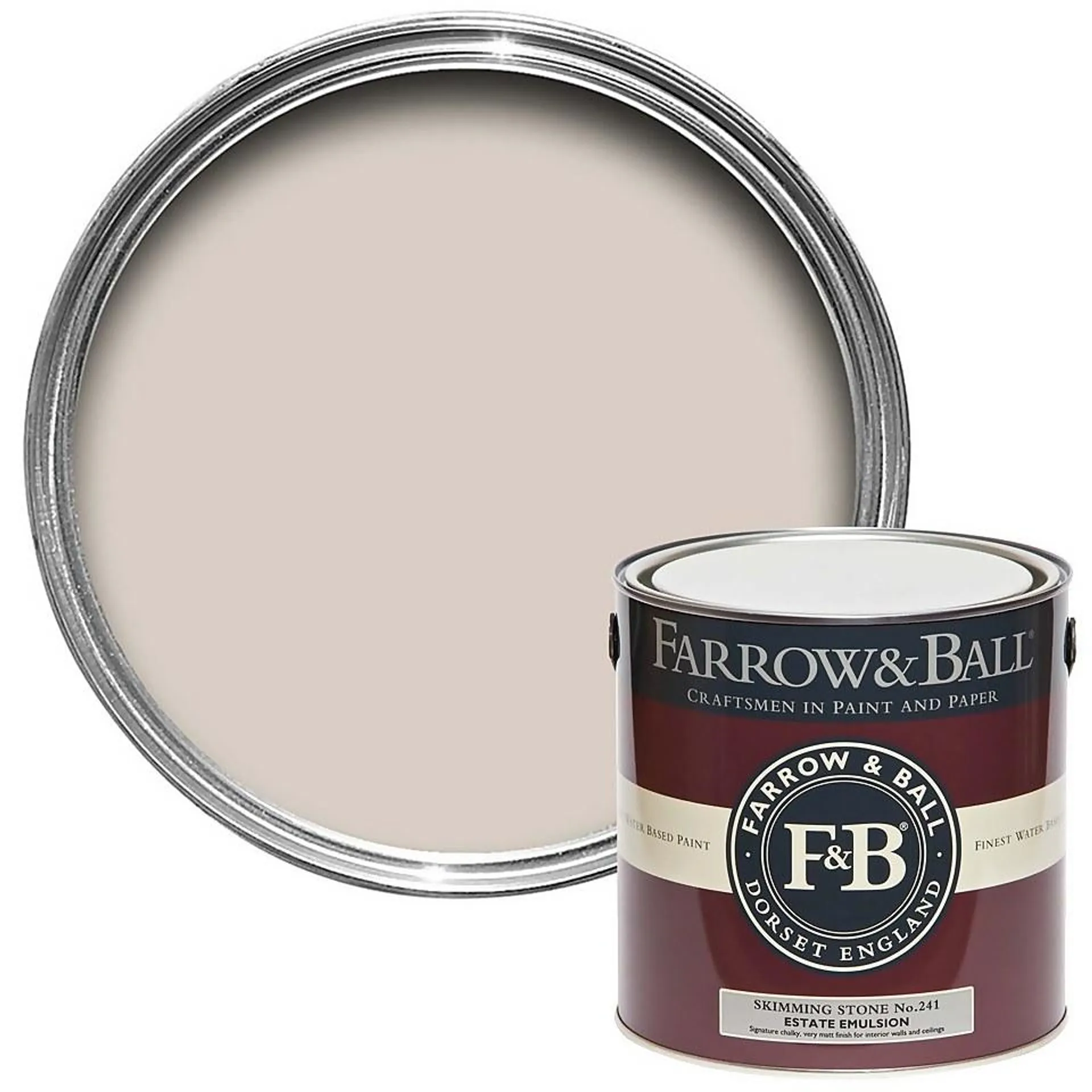 Farrow & Ball Estate Matt Emulsion Paint Skimming Stone No.241 - 2.5L