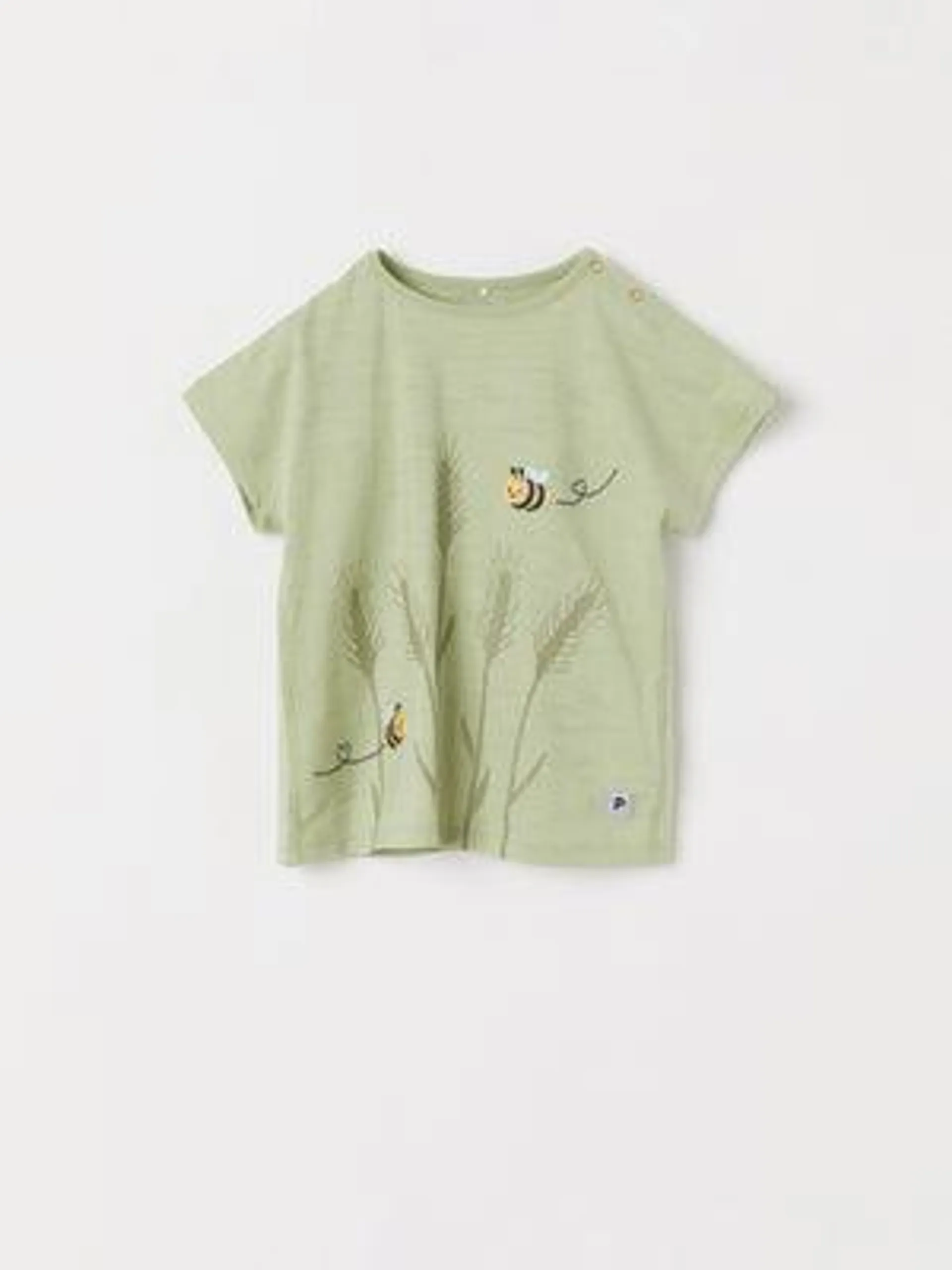 Bee Embroidered Baby T-Shirt