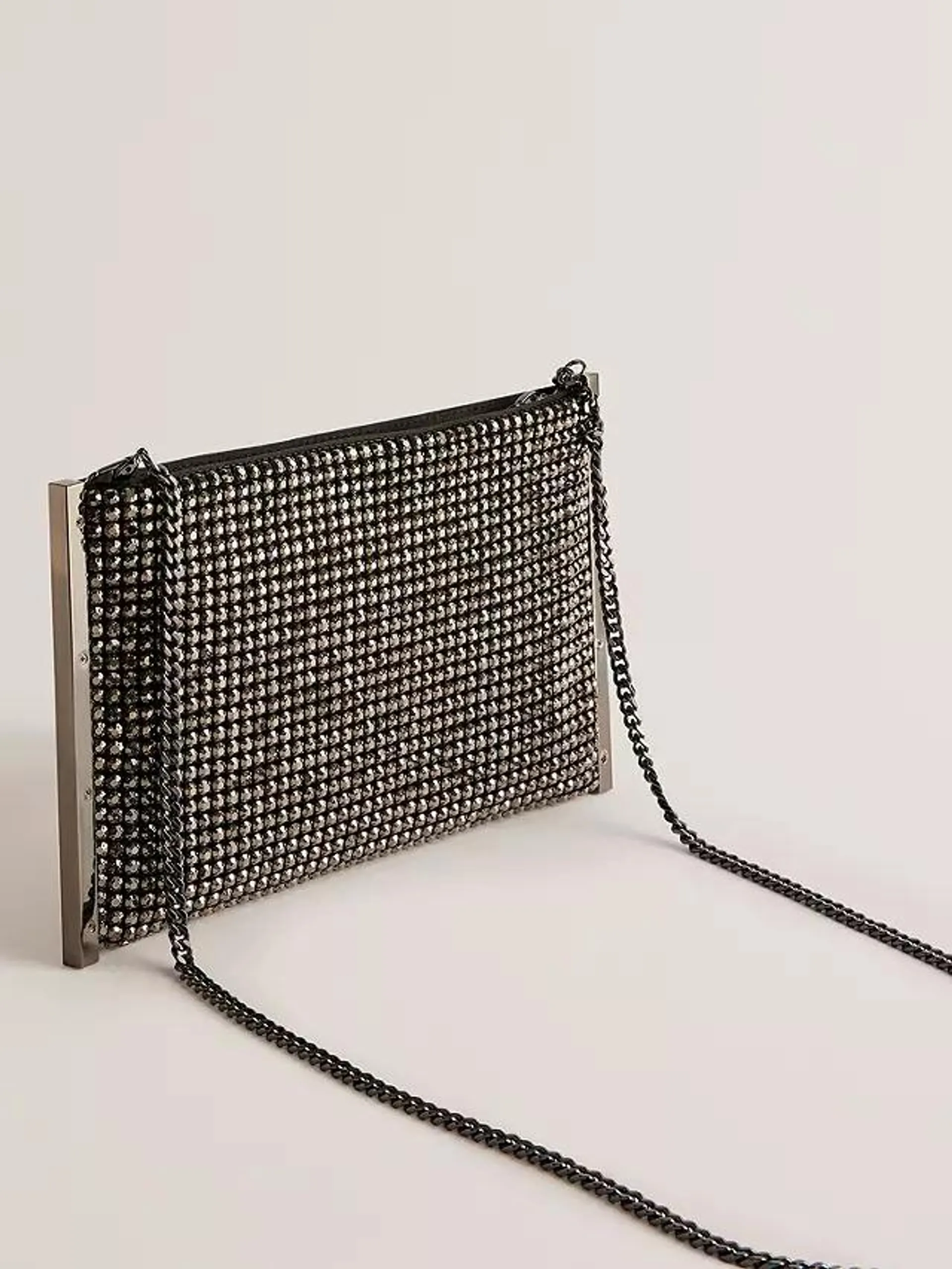 Glitzze Crystal Clutch Bag