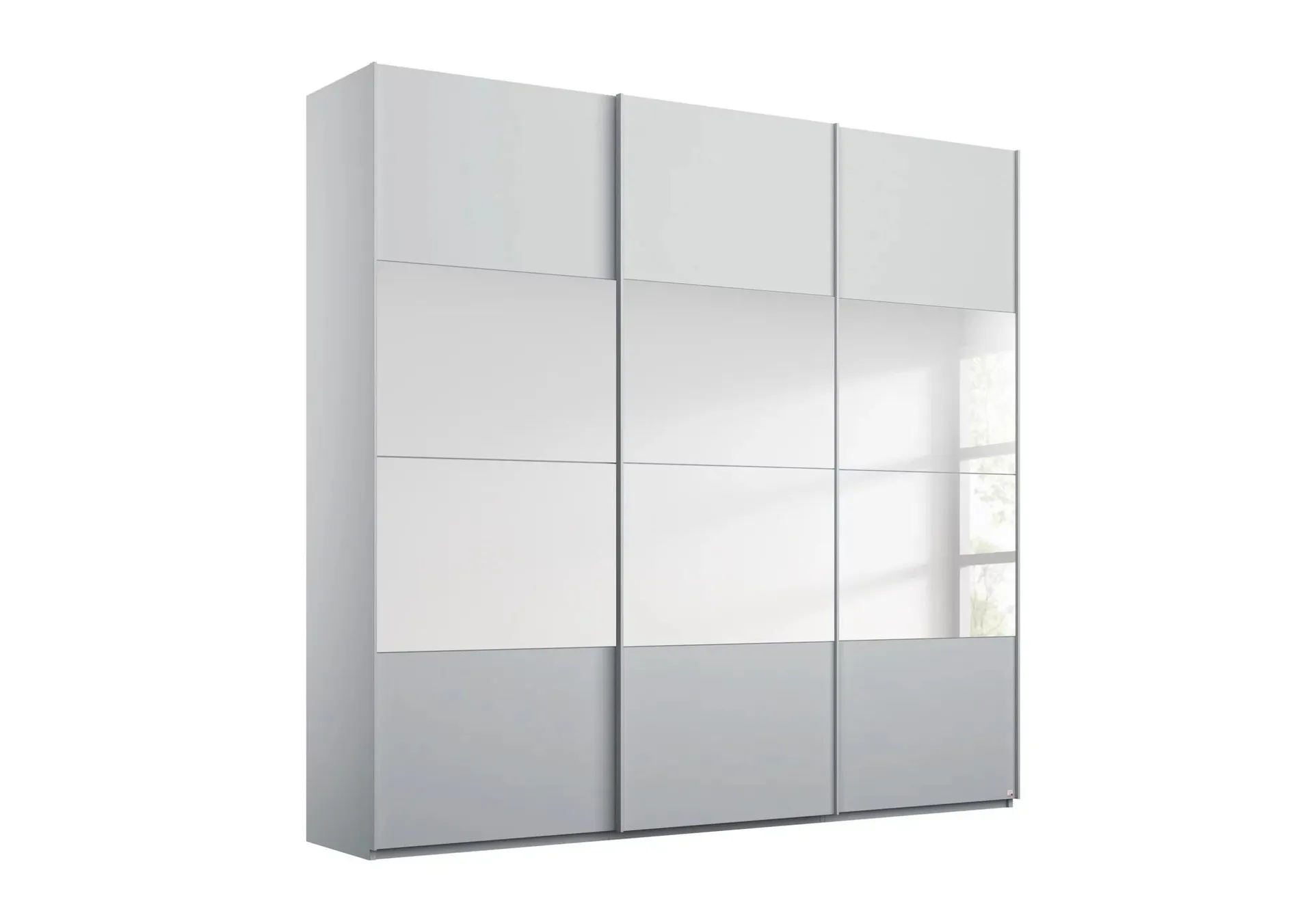 Formes Decor 3 Door Sliding Wardrobe with Horizontal Mirrors