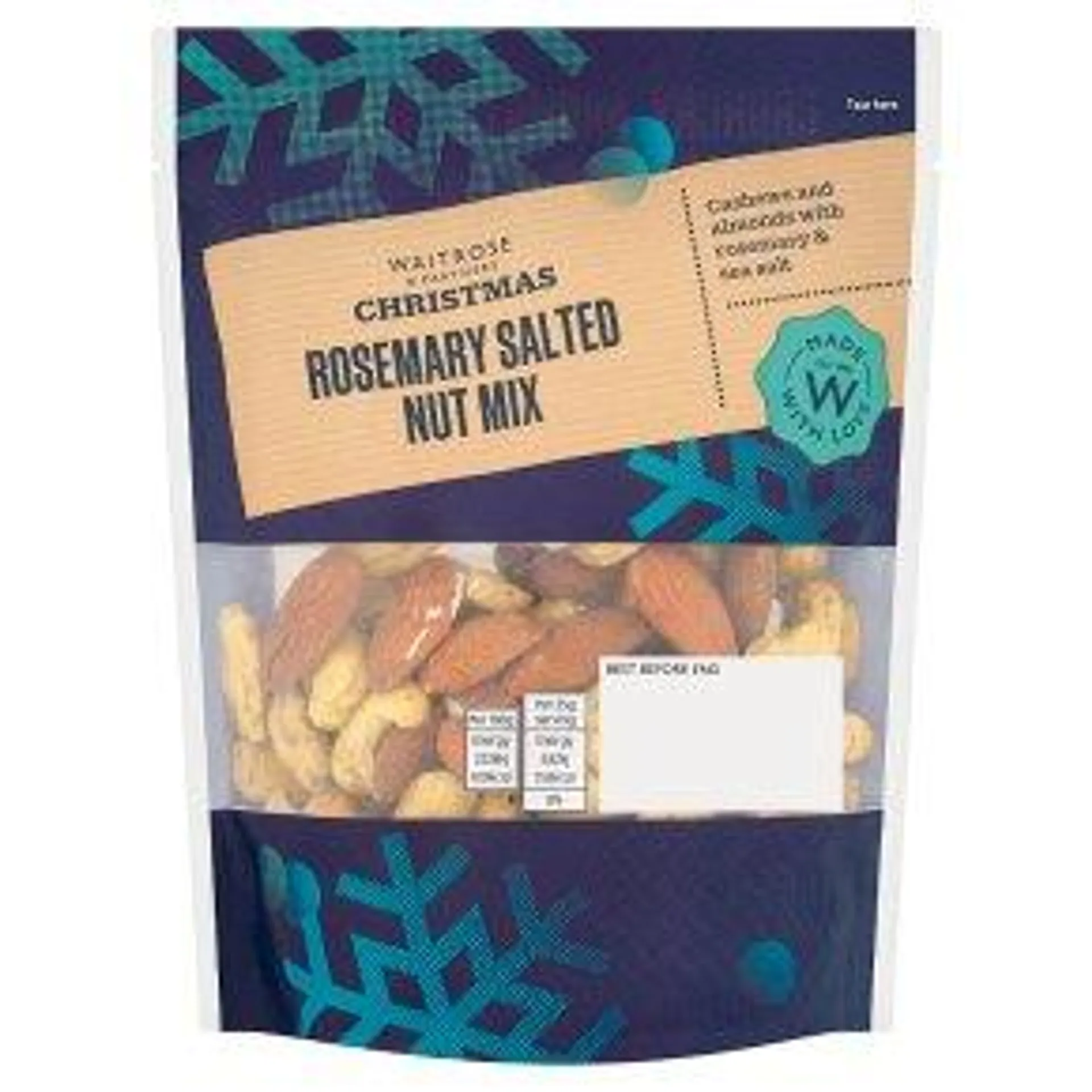 Waitrose Christmas Rosemary Salted Nut Mix