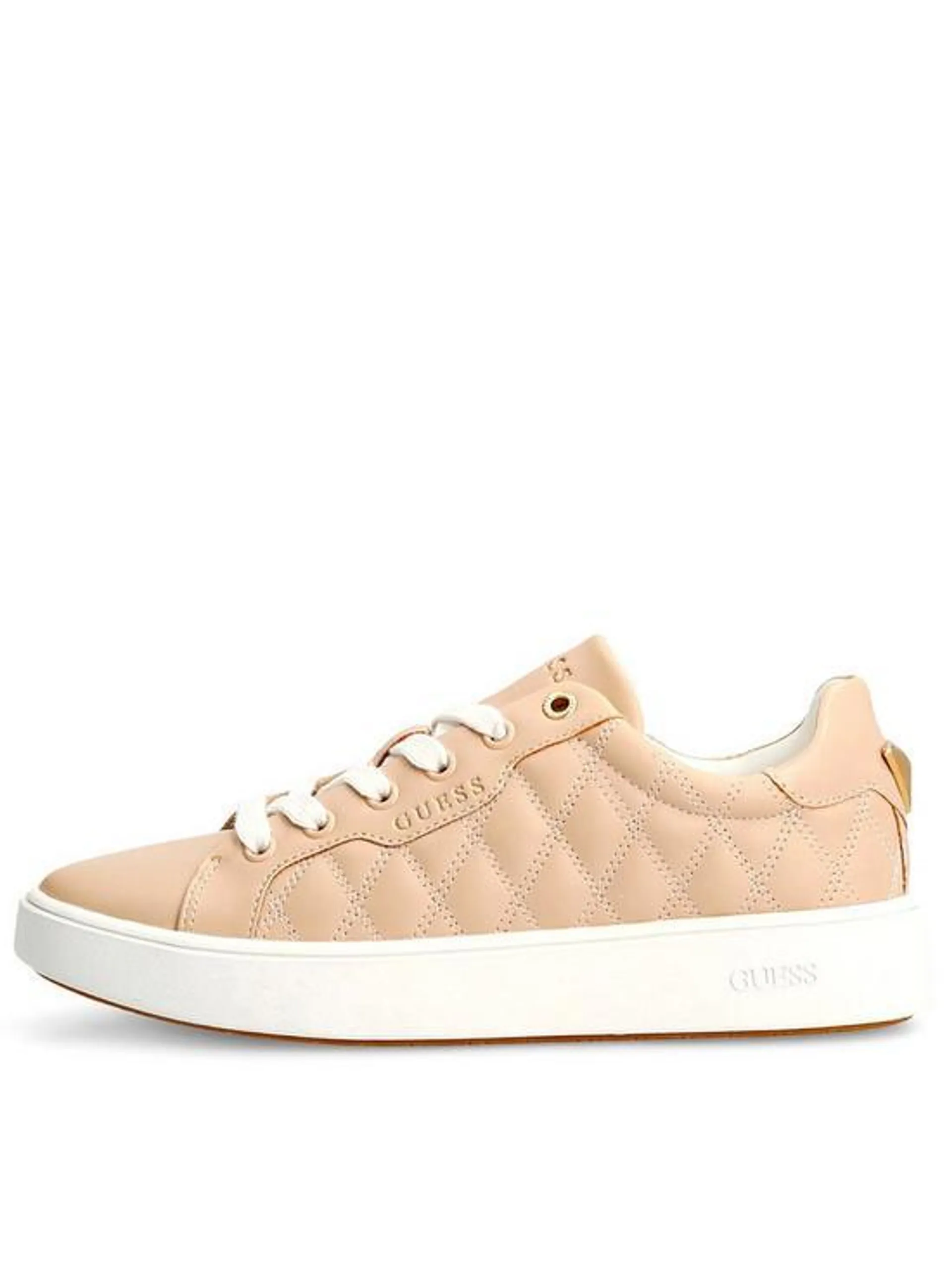 Melanie Quilted Lace Up Trainer